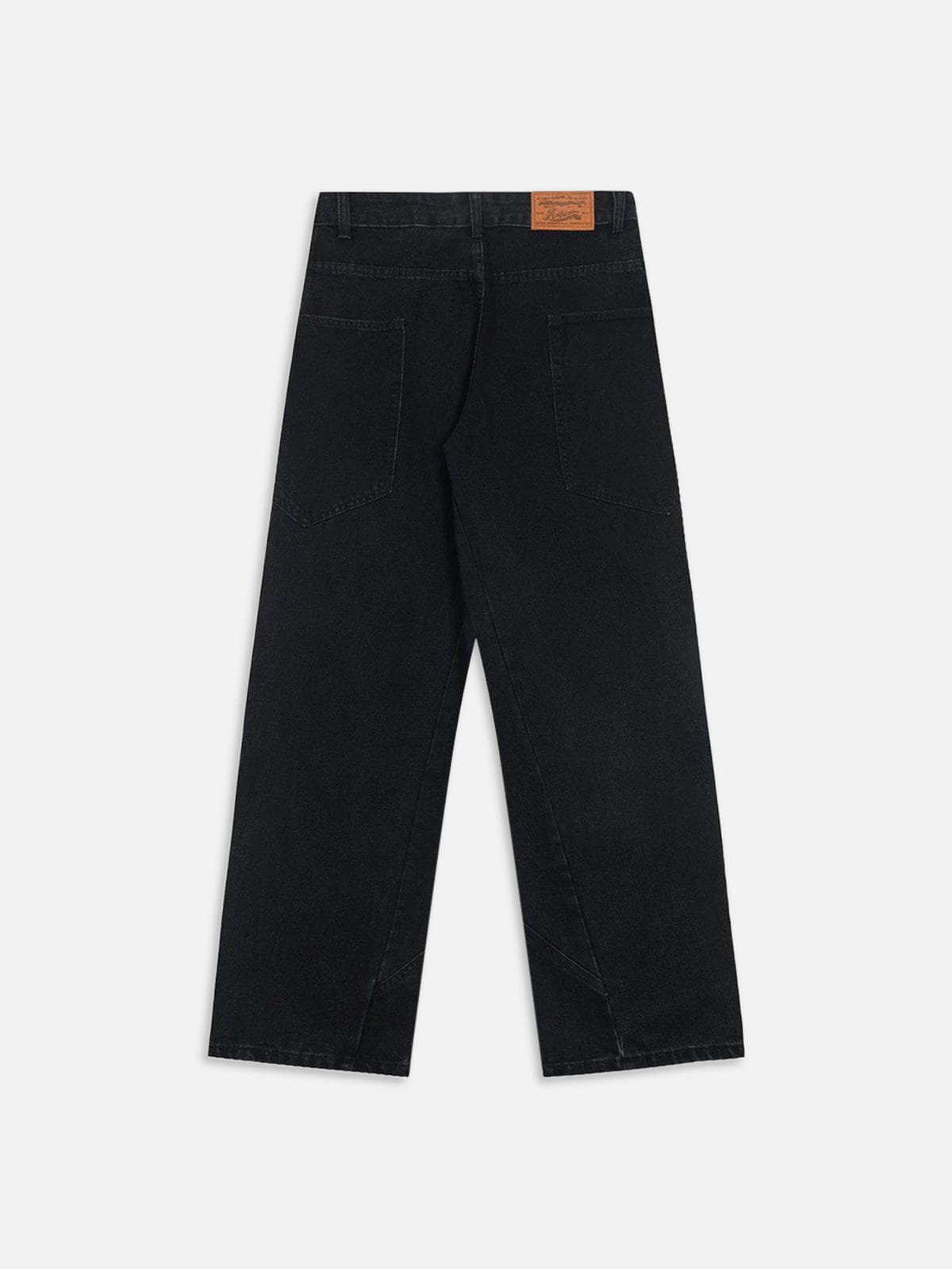 Deconstructive Patchwork Jeans for Men | Aelfric Eden