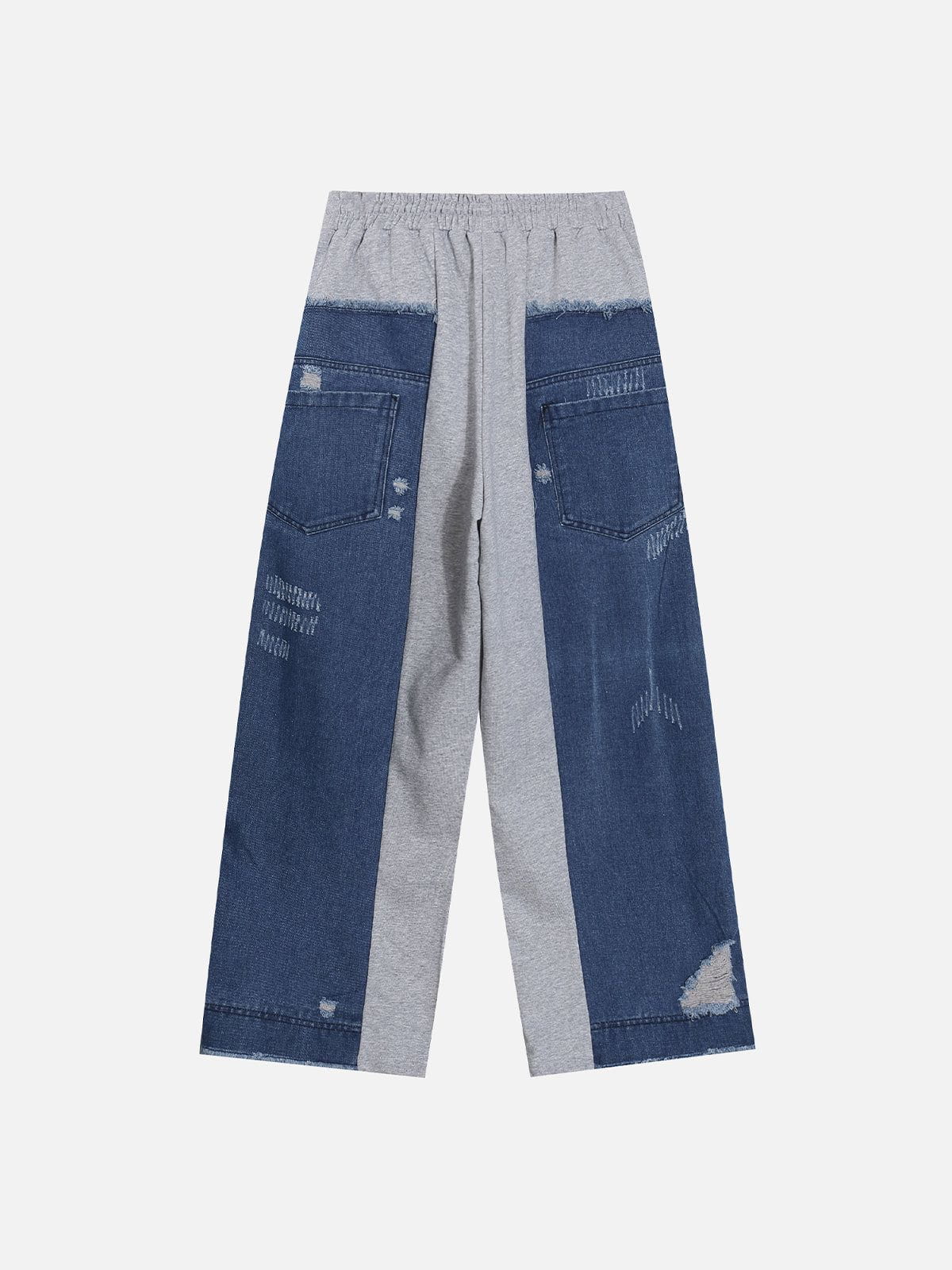 Denim Patchwork Sweatpants for Men | Aelfric Eden