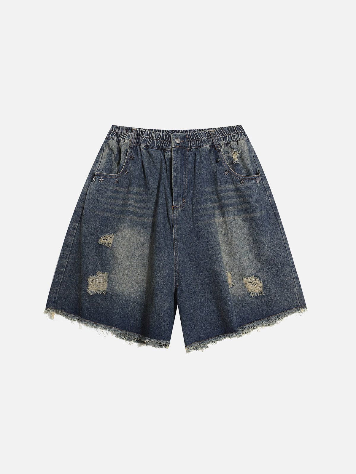 Distressed Washed Denim Shorts for Men | Aelfric Eden Jorts