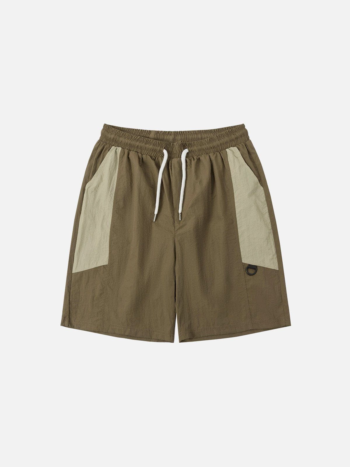 Patchwork Athletic Shorts with Drawstring | Aelfric Eden