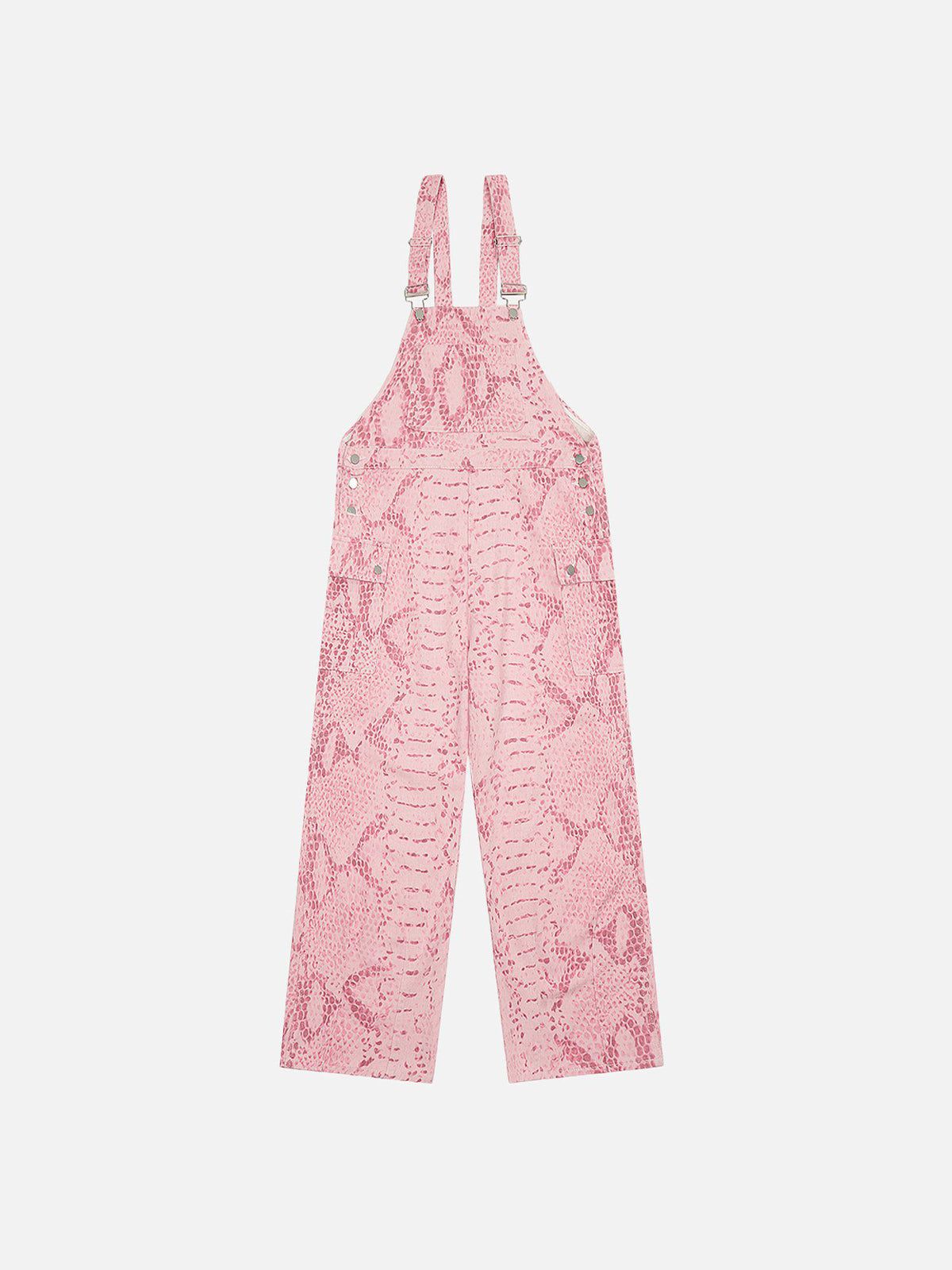 Pink Snake Print Overalls for Women | Aelfric Eden