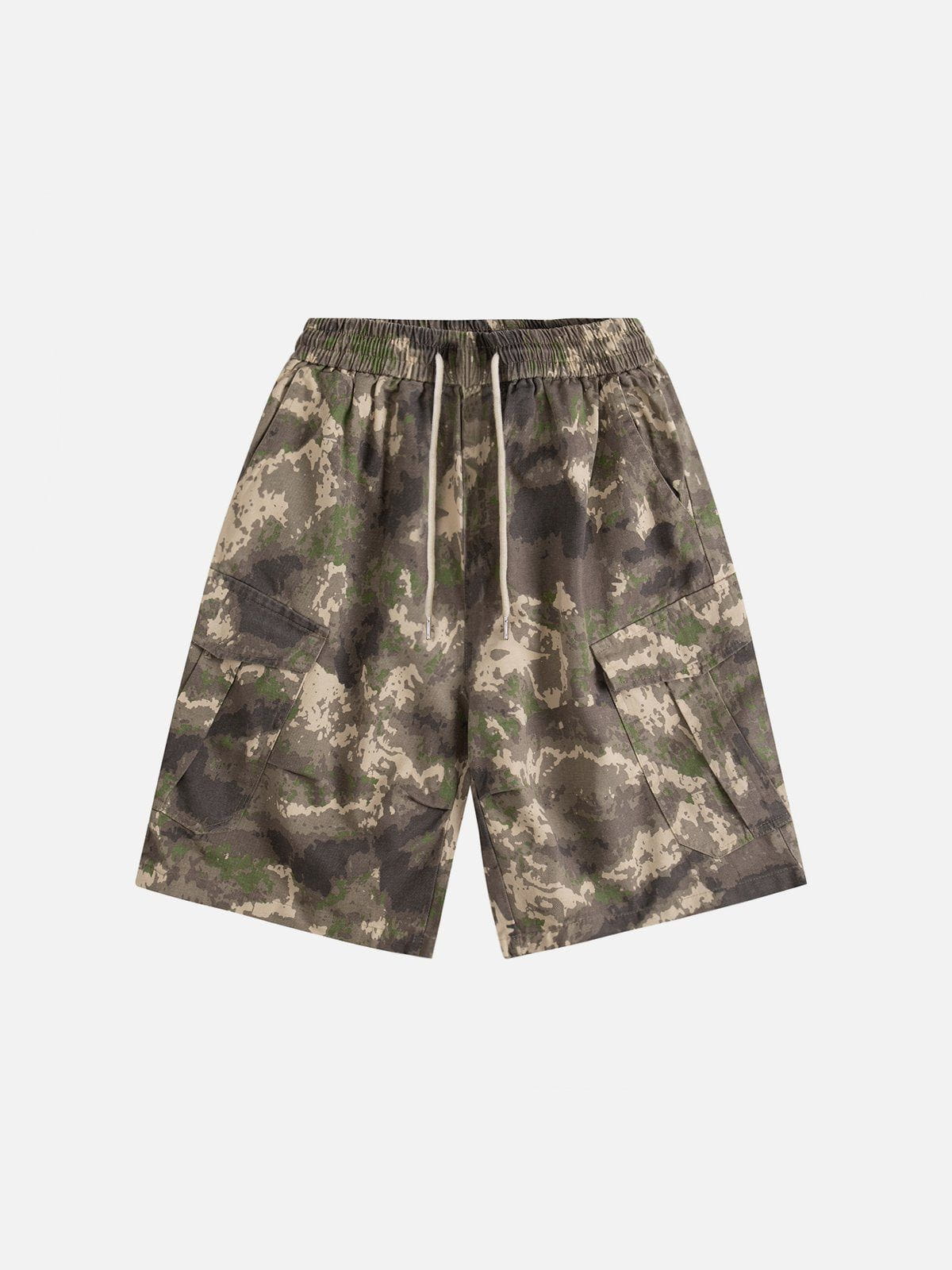 Camouflage Shorts with Multi-Pockets & Drawstring Waist | Aelfric Eden