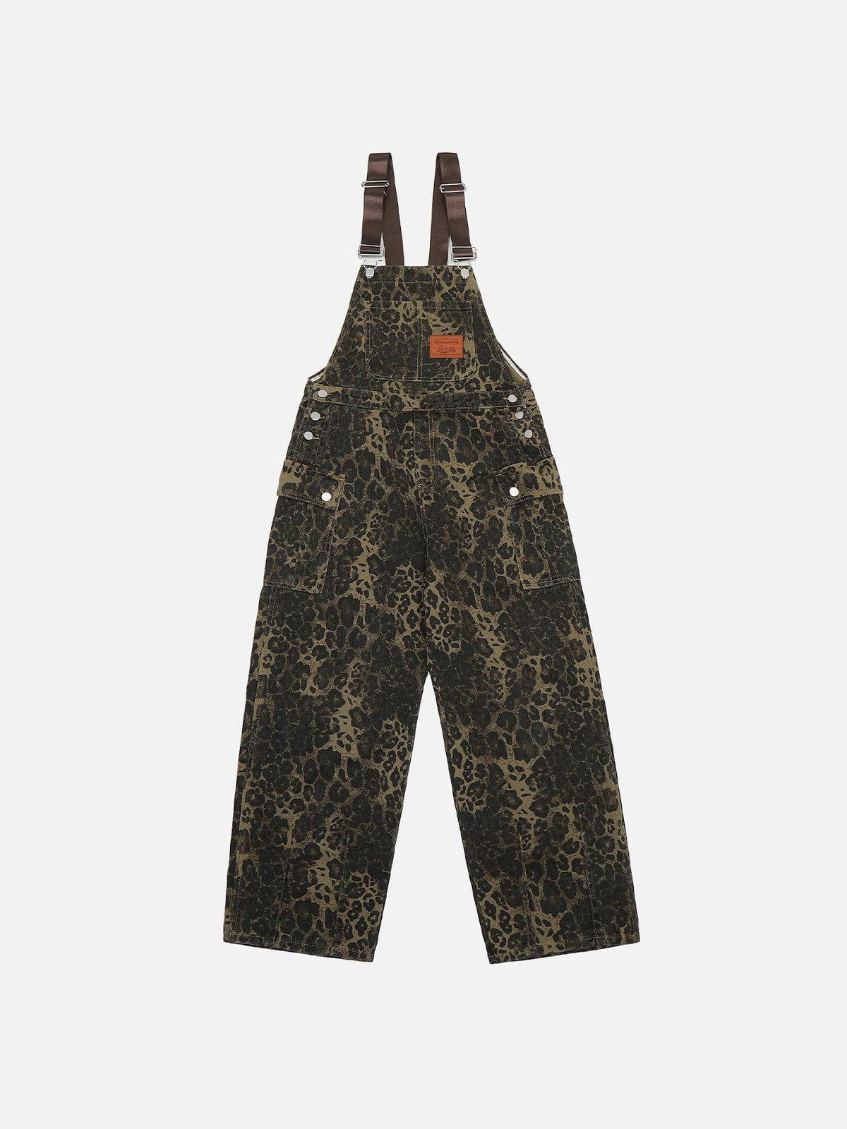 Leopard Print Overalls for Women | Aelfric Eden 100% Cotton