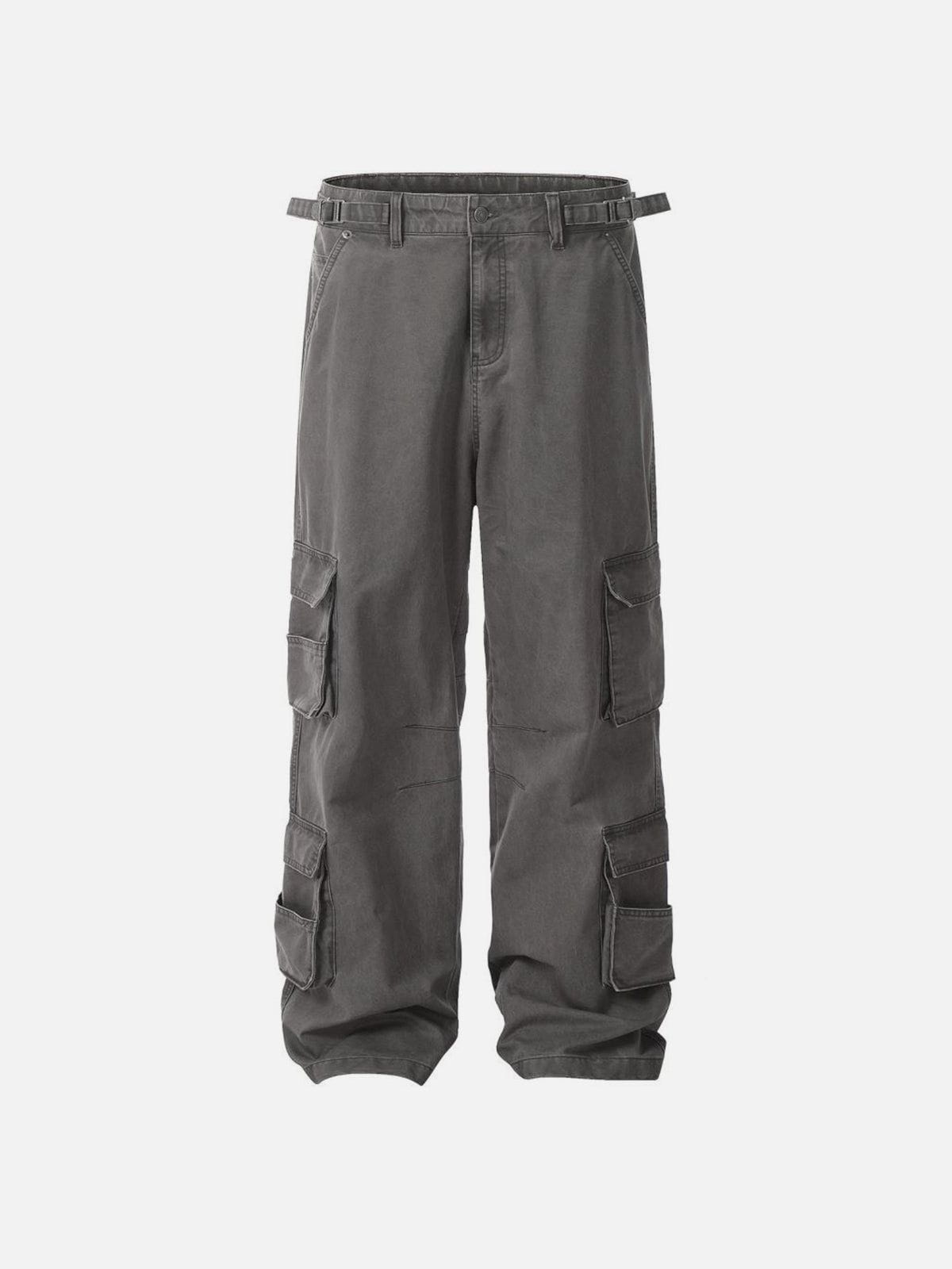 Breathable Cotton Waist-Adjustable Baggy Pants with Multi-Pockets | Aelfric Eden