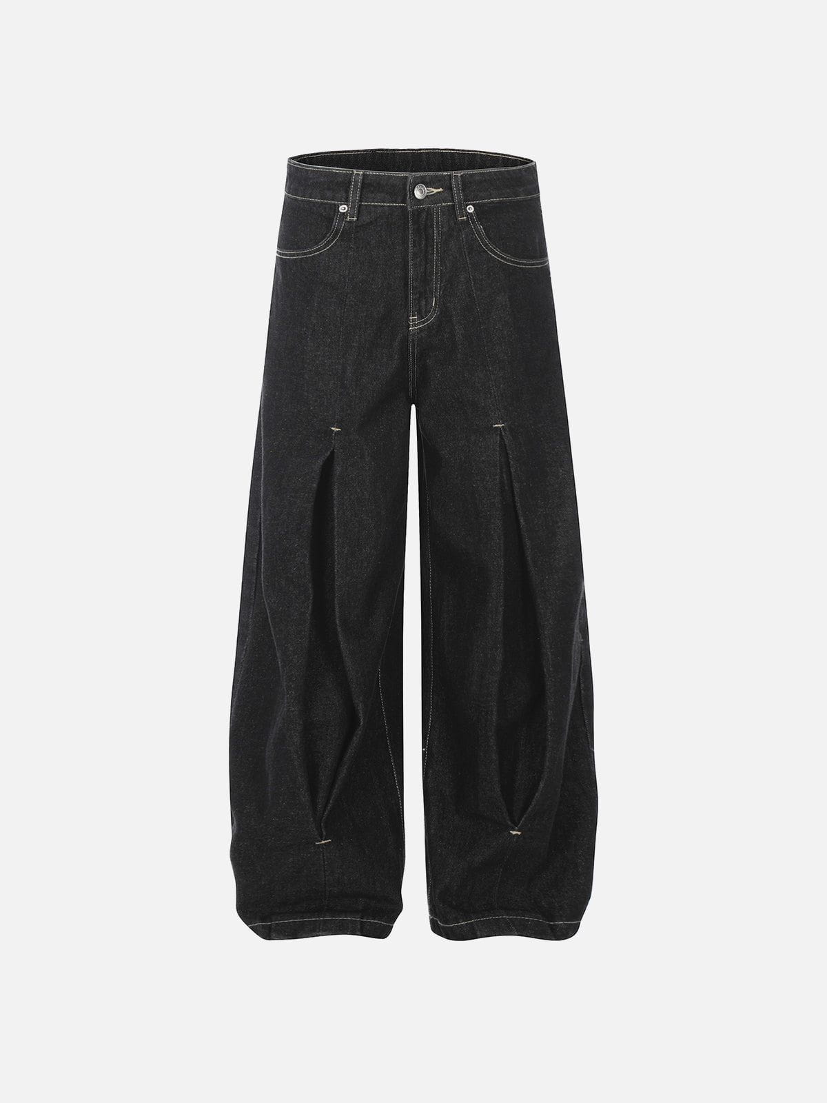 Pleated Baggy Jeans for Men | Aelfric Eden Oversized Tapered Fit