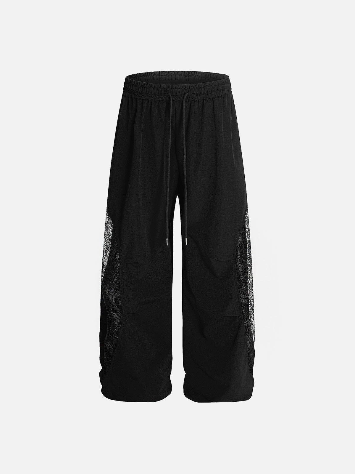 Lace Patchwork Baggy Sweatpants for Streetwear | Aelfric Eden