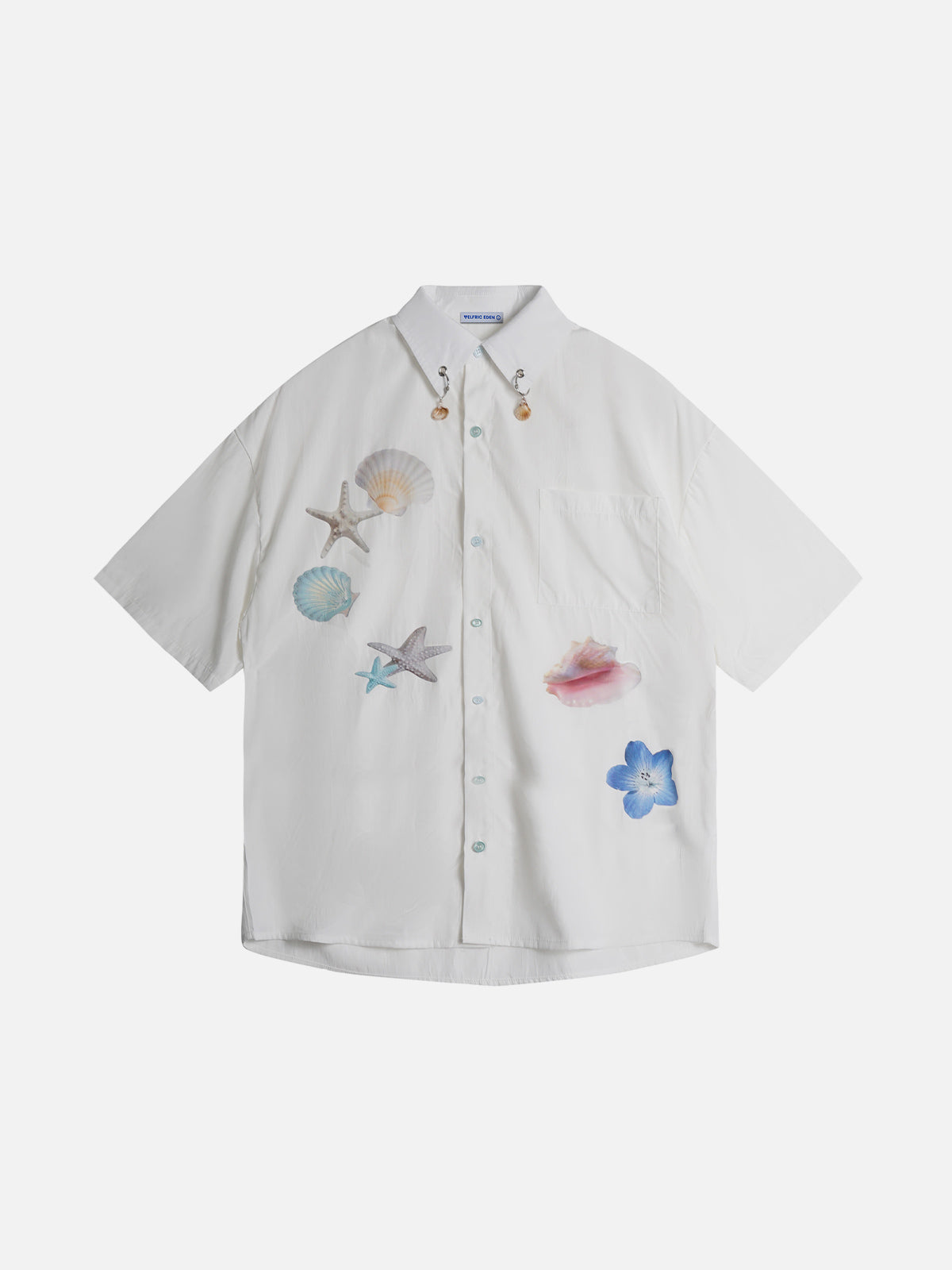 Starfish Print Short Sleeve Shirt | Aelfric Eden