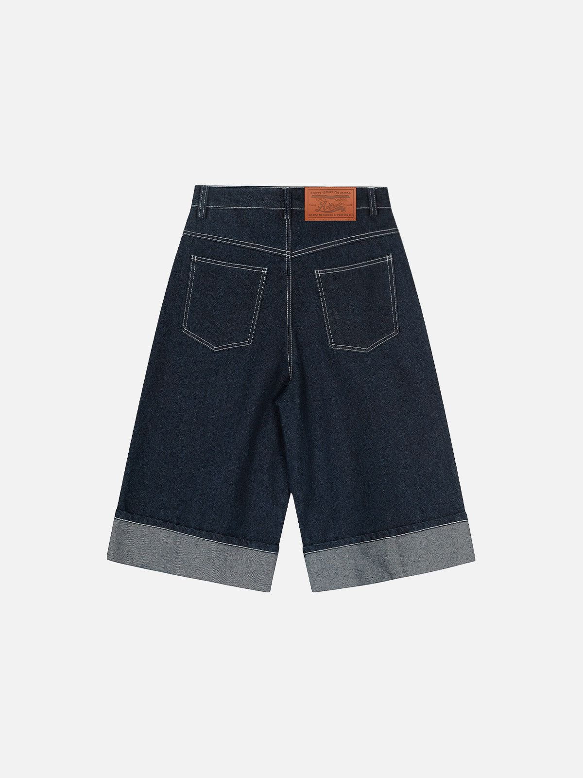 Vintage Cuffed Longline Denim Shorts for Men | Aelfric Eden