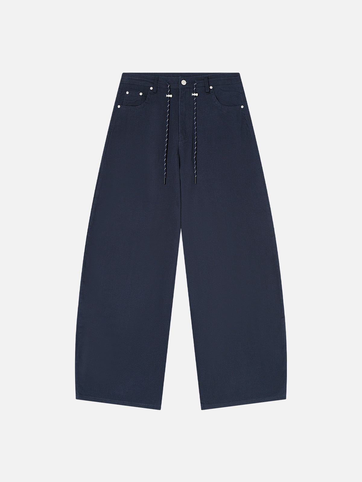 Super Baggy Barrel Jeans with Drawstring Waist & Rope Detail | Aelfric Eden