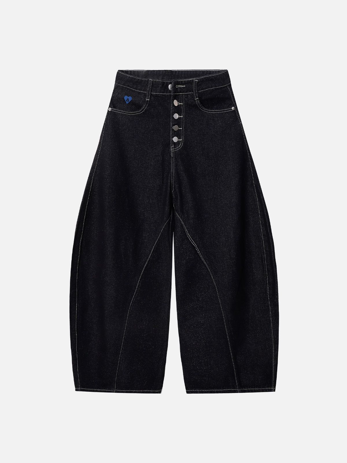 Men's Button Barrel Jeans - 100% Cotton Straight Fit | Aelfric Eden