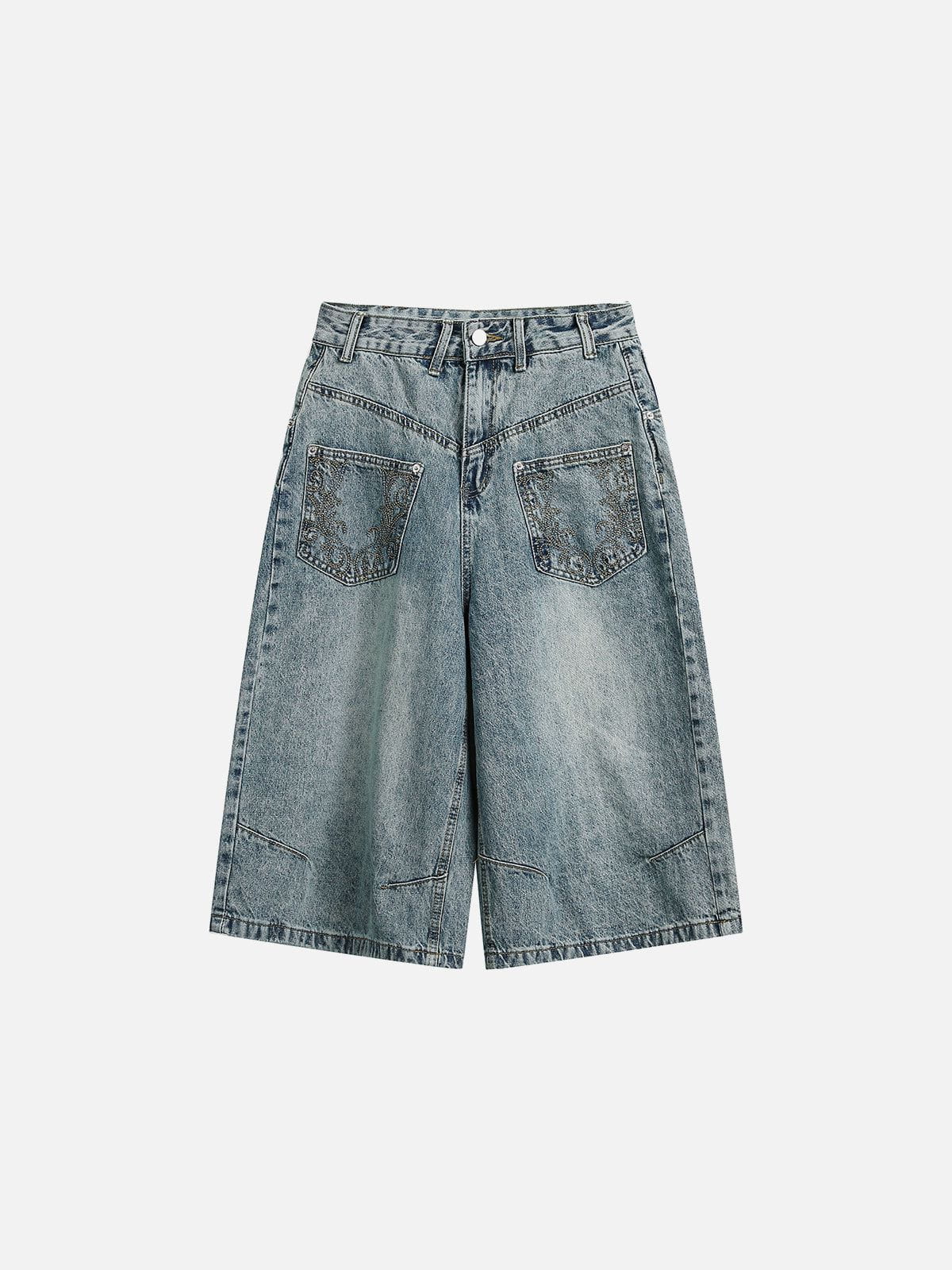 Reverse Pocket Longline Denim Shorts for Men | Aelfric Eden