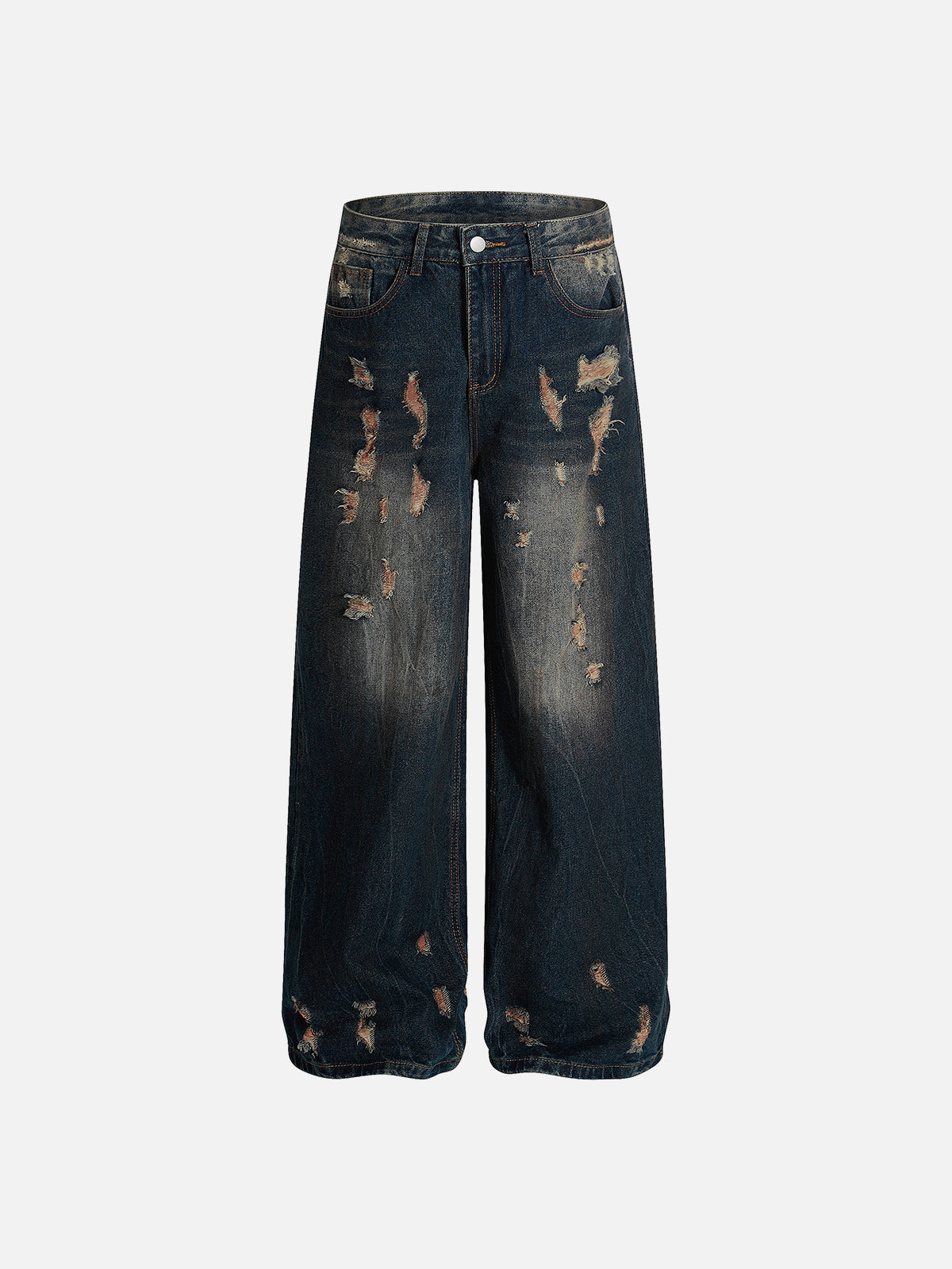 Distressed Baggy Jeans with Dirt Wash & Vintage Fit | Aelfric Eden