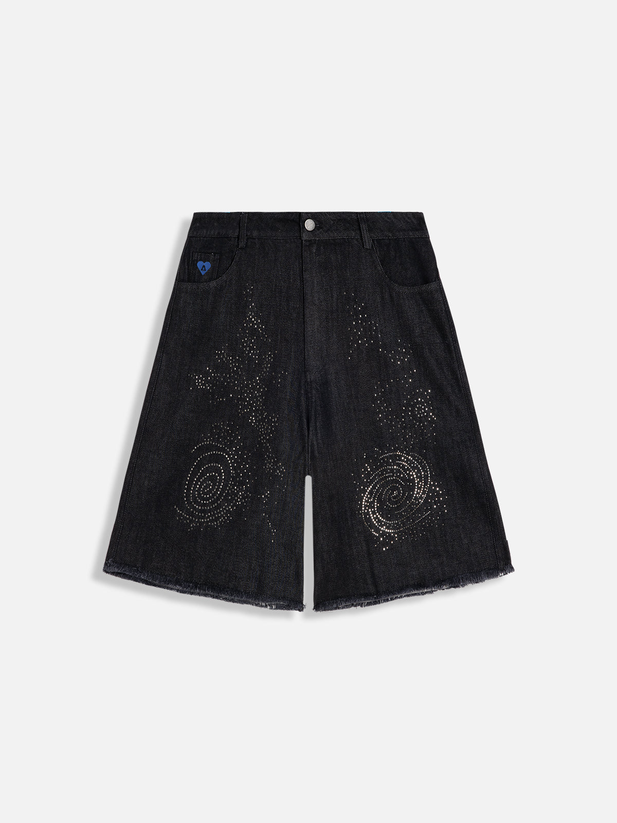 Hotfix Rhinestone Denim Shorts for Women | Aelfric Eden