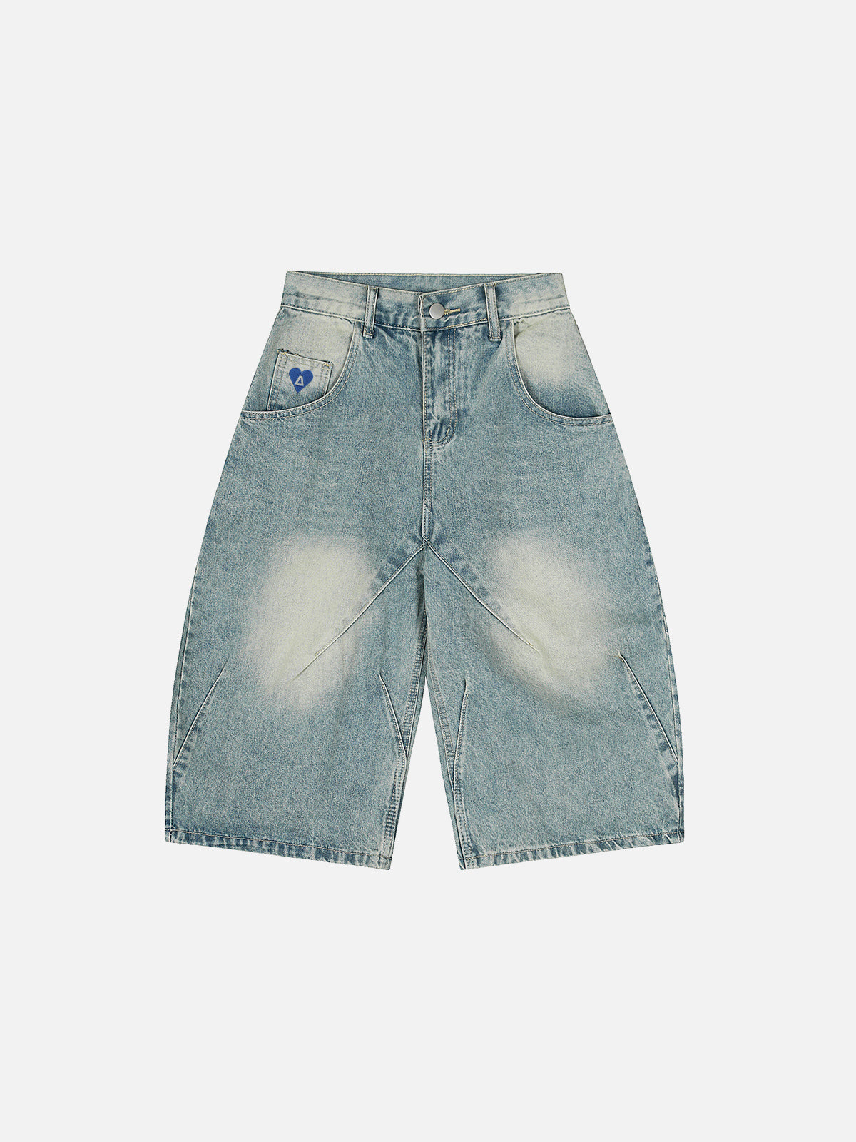 Wrinkle Washed Denim Shorts for Men | Aelfric Eden Longline Jorts