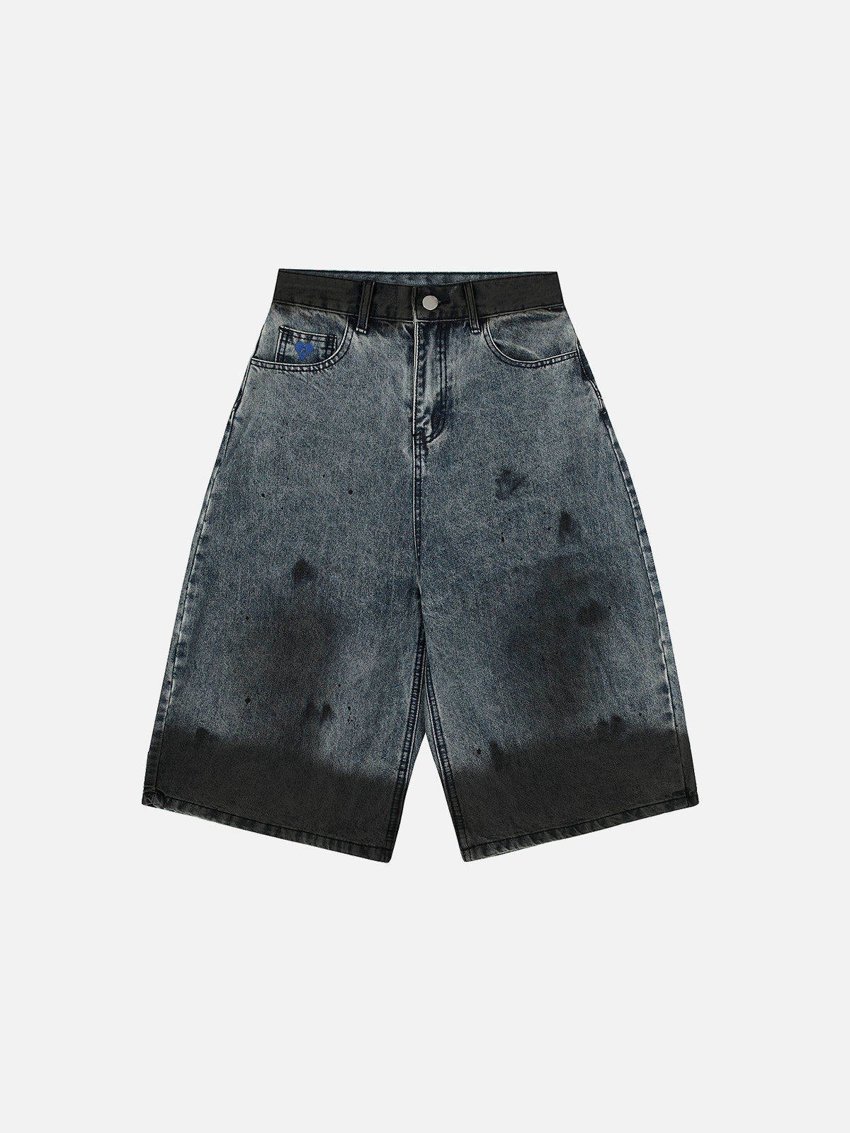Distressed Longline Denim Jorts for Men | Aelfric Eden