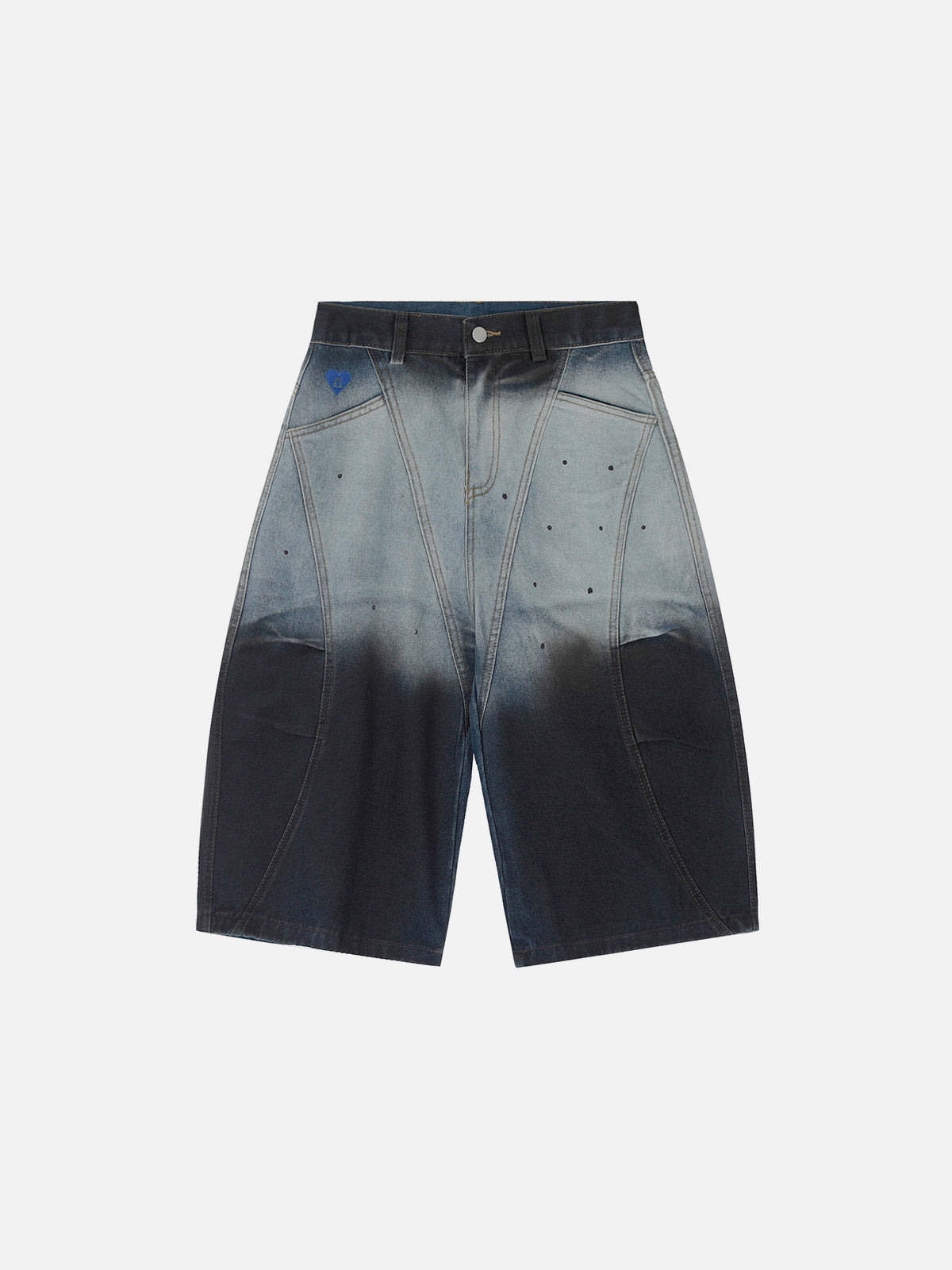 Gradient Longline Denim Shorts for Men | Aelfric Eden