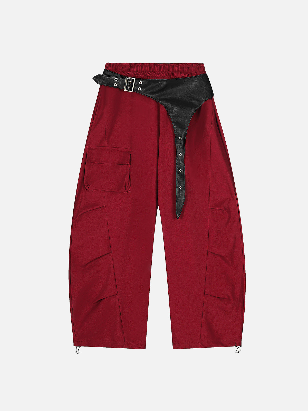 Belted Baggy Cargo Pants with Utility Pockets | Aelfric Eden