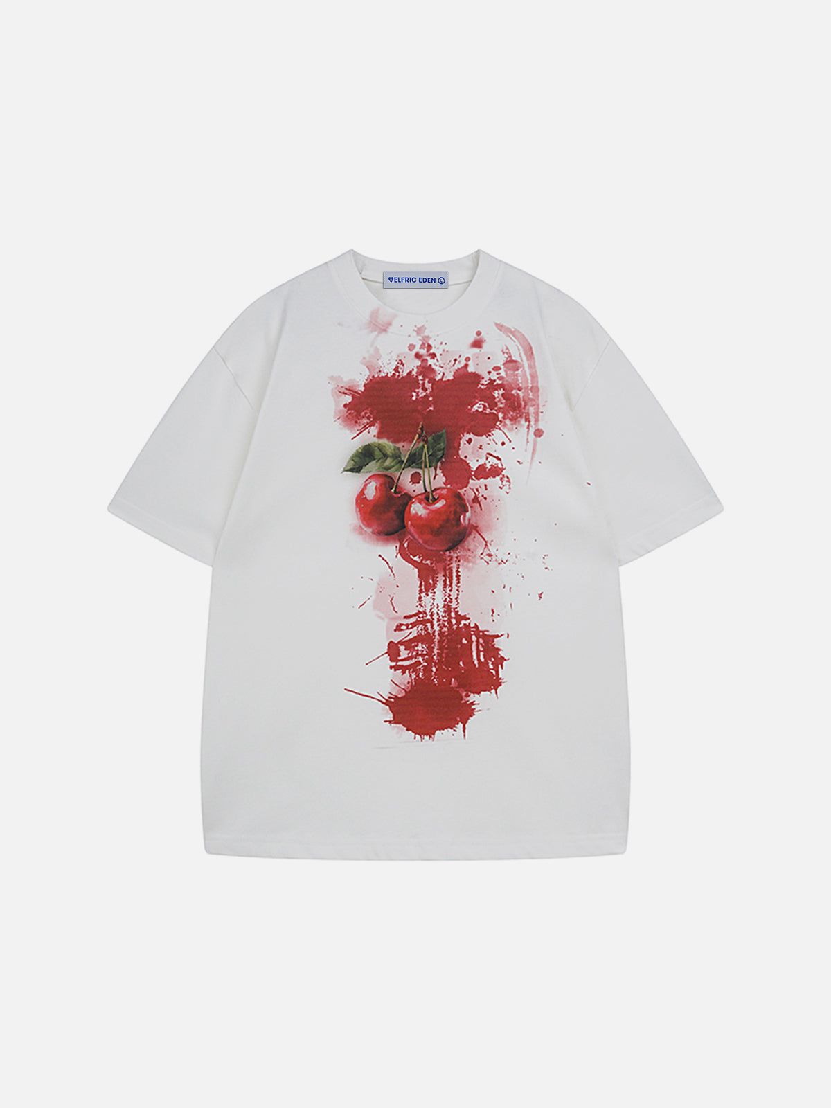 Cherry Print Graphic Tee for Men | Aelfric Eden