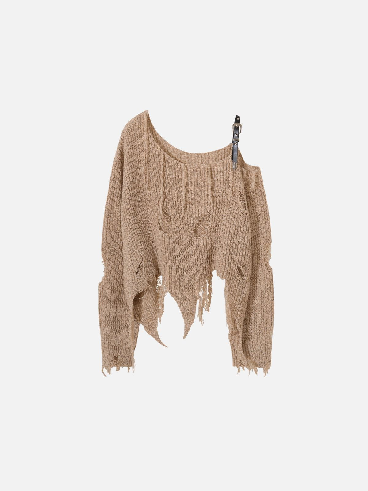 Distressed Asymmetrical Sweater for Grunge Style | Aelfric Eden