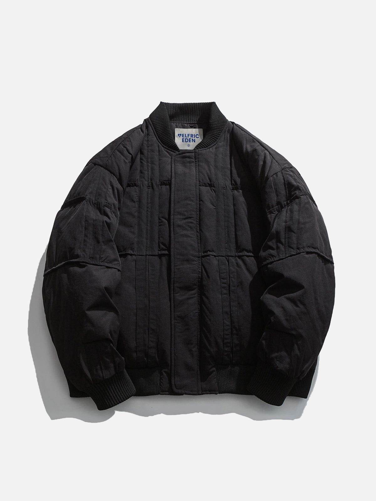 Pure Color Stitching Puffer Coat for Winter | Aelfric Eden