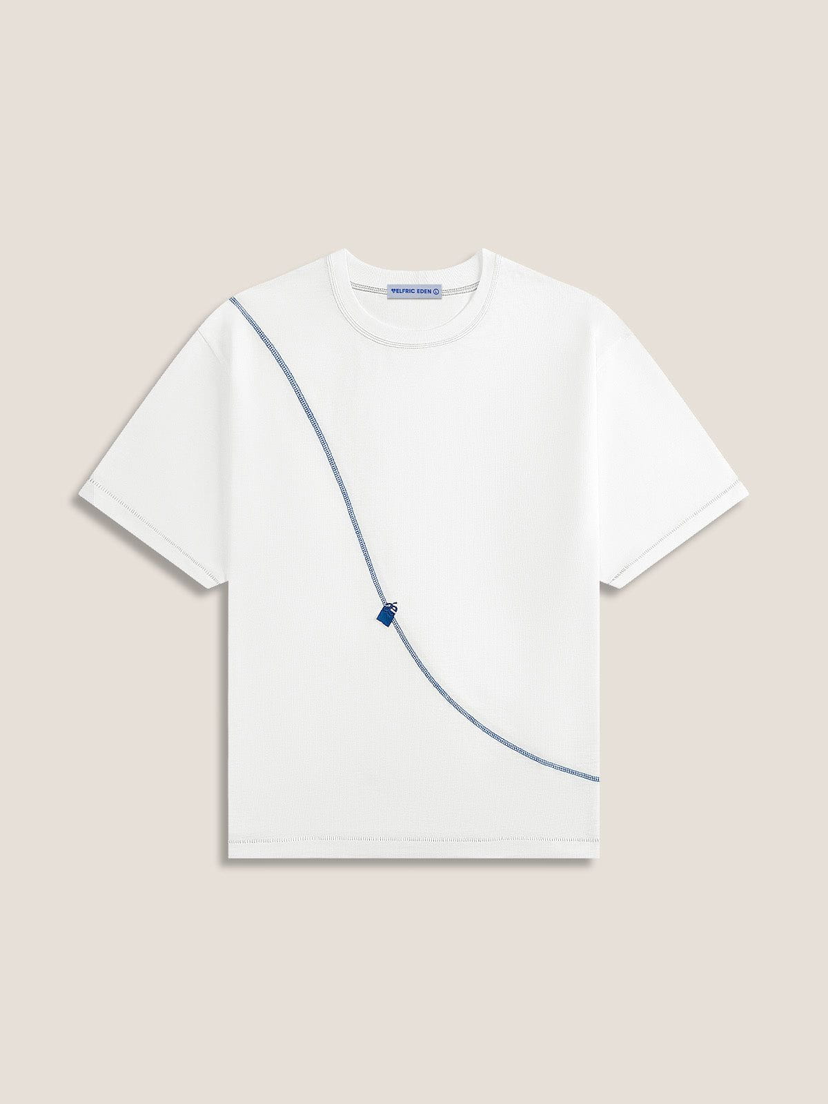 Essential Stitch Line Cotton Tee for Men | Aelfric Eden