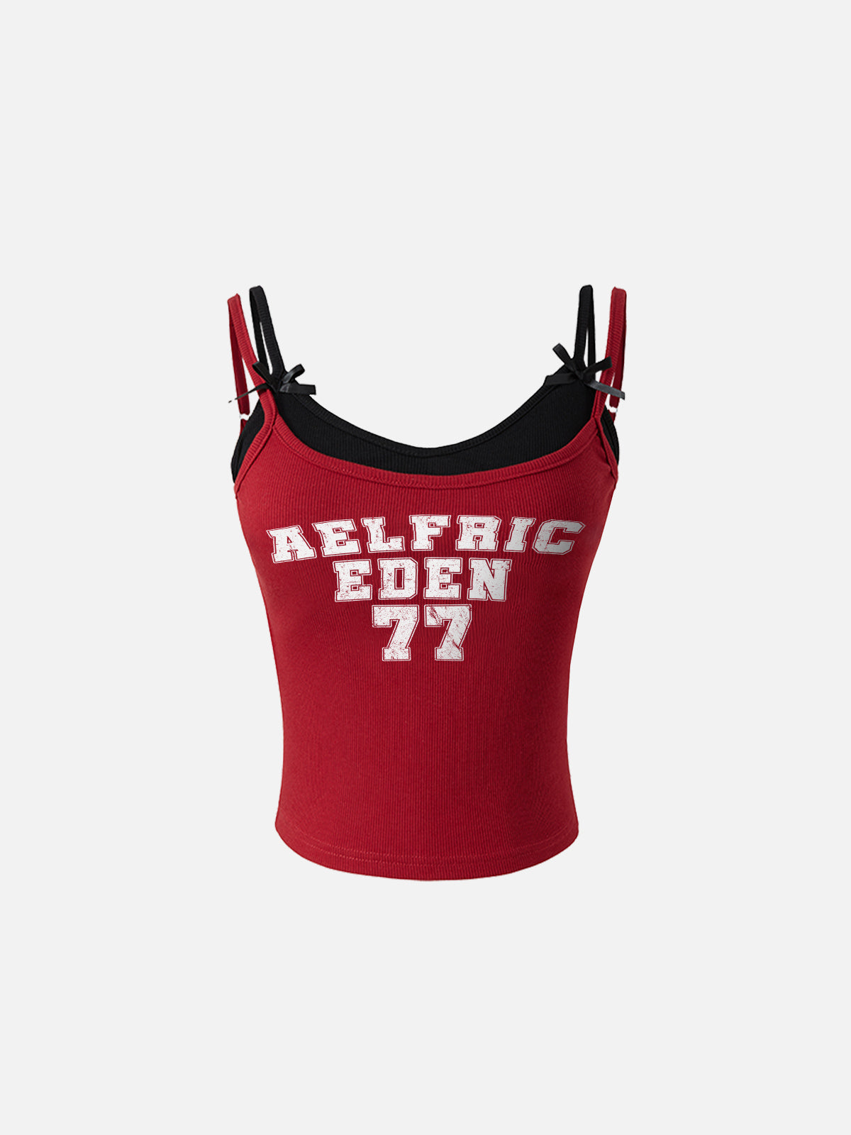 Color Block Print Cami Top with Two-Layer Design | Aelfric Eden