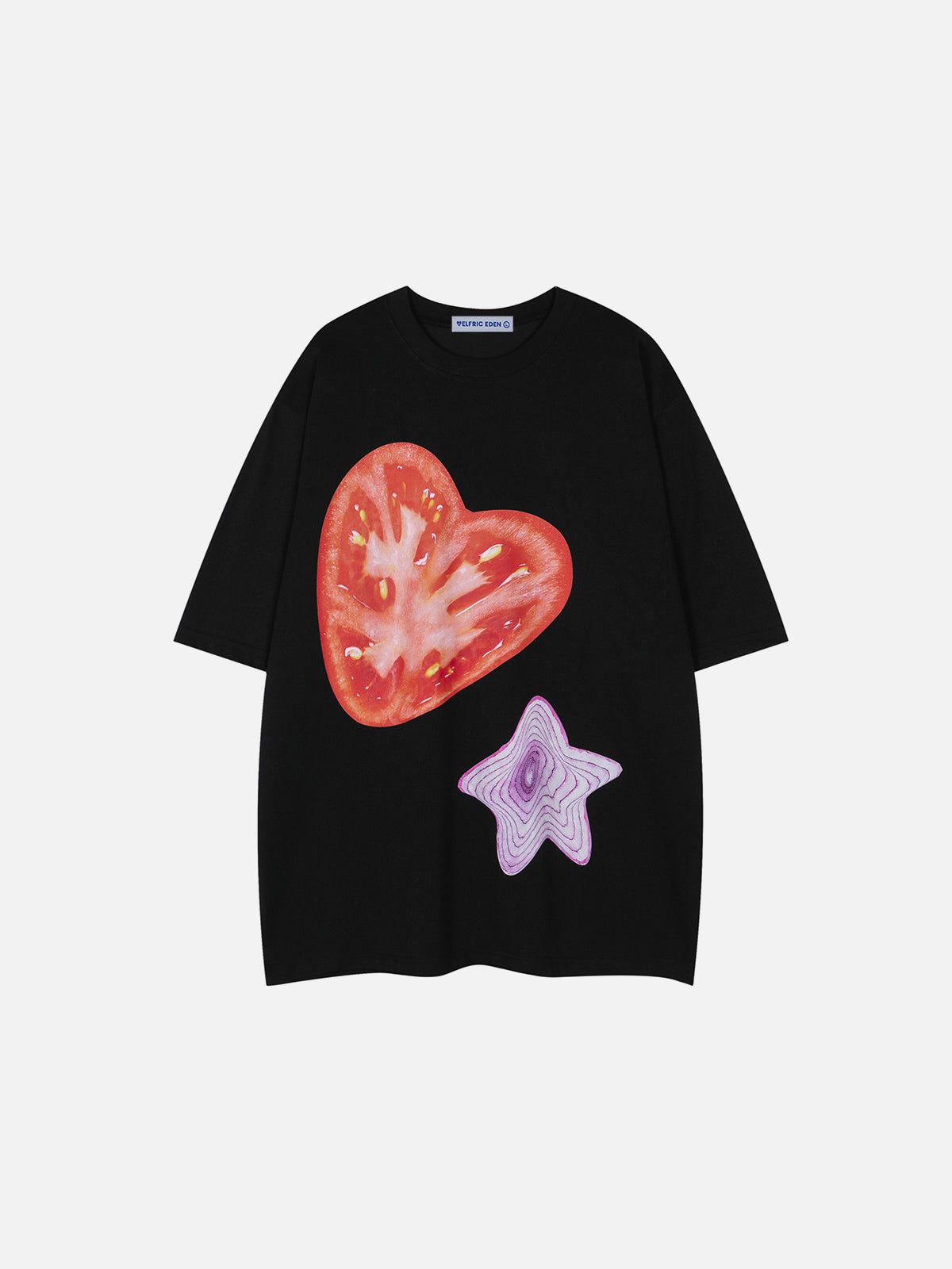 Heart Star Print Cotton T-Shirt | Aelfric Eden
