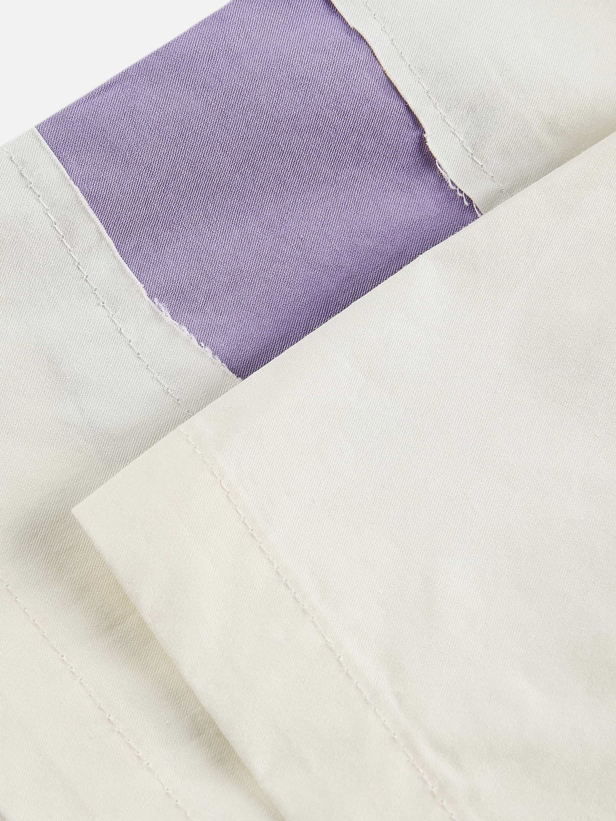 Patchwork Short Sleeve Shirt for Men - Colorful Cotton Casual Wear | Aelfric Eden