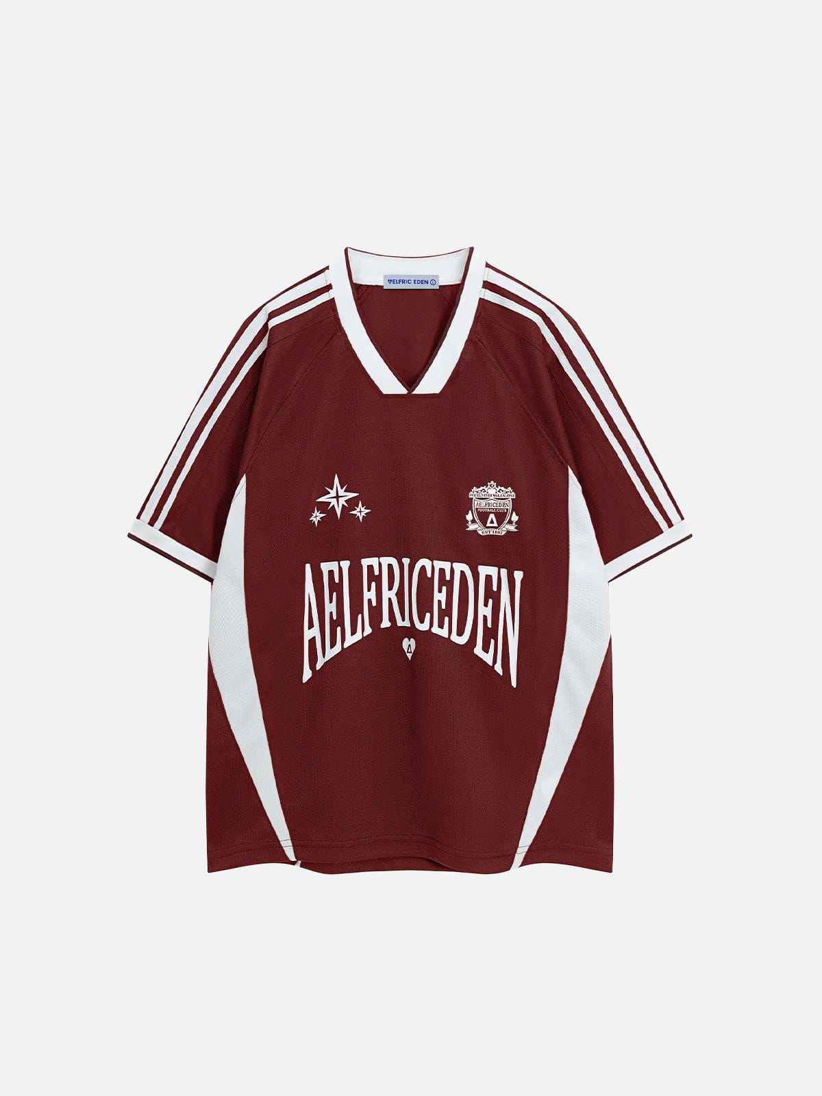 Color Block Soccer Jersey with Graphic Print | Aelfric Eden