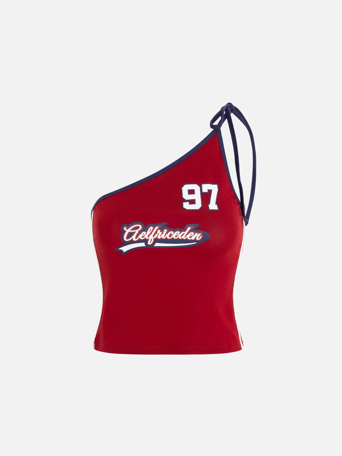 Red Stripe Print Cami Top with Side Detail | Aelfric Eden