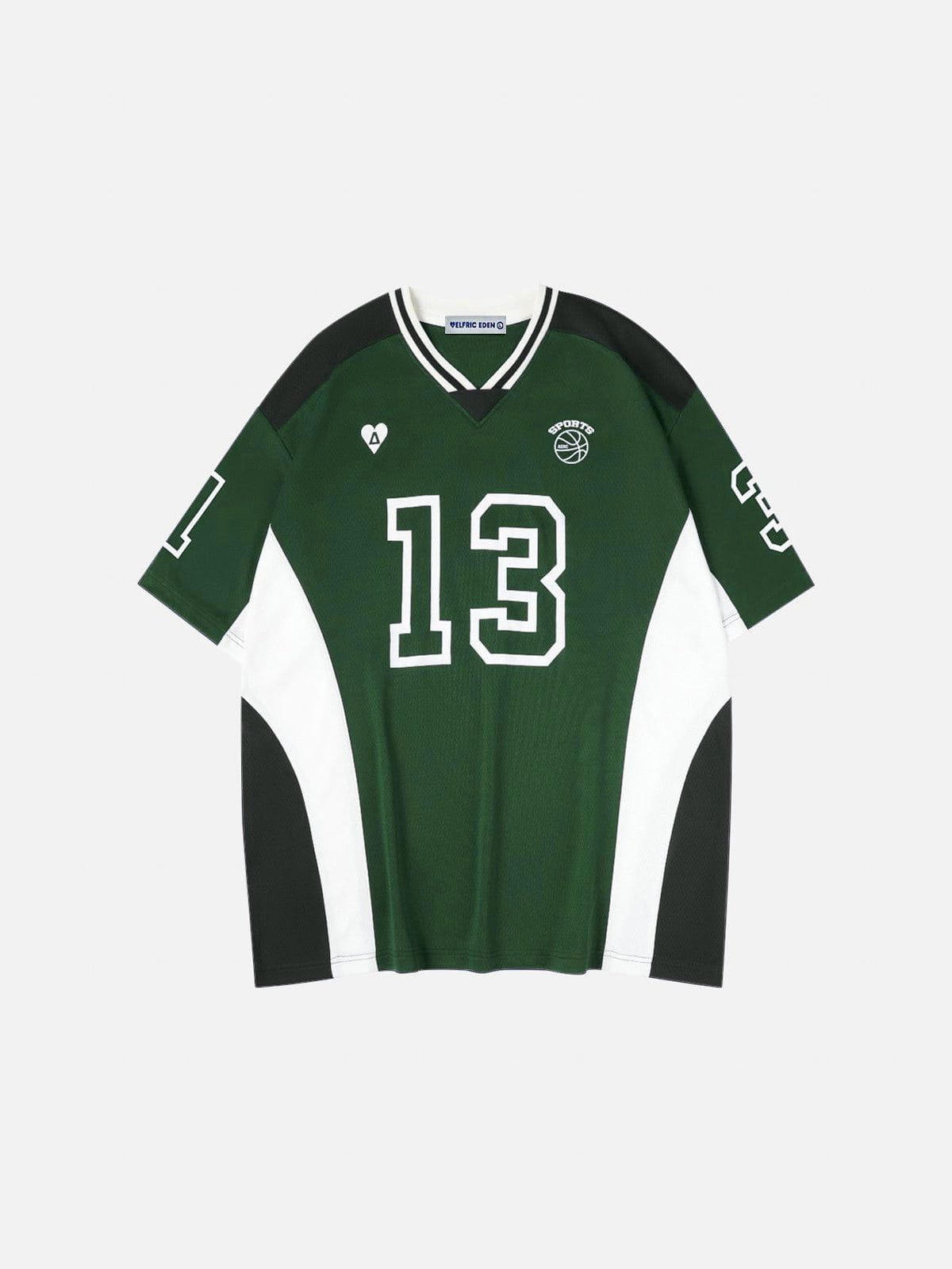 V-Neck Football Jersey with Number Print | Aelfric Eden