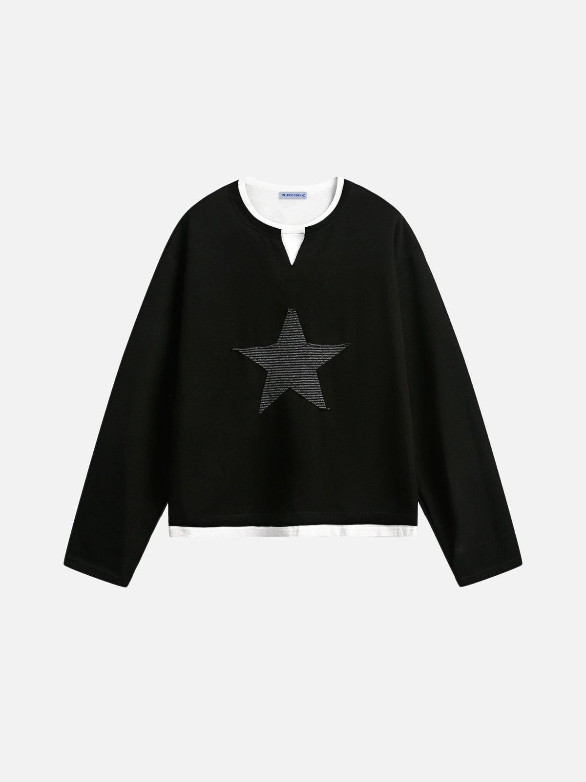 Star Applique Long Sleeve Tee | Aelfric Eden
