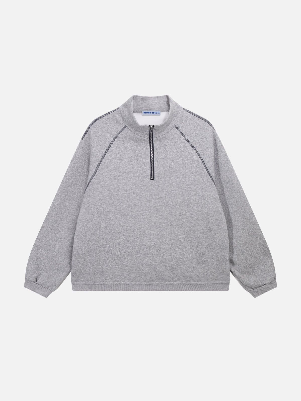 Stand Collar Half Zip Sweatshirt for Men | Aelfric Eden