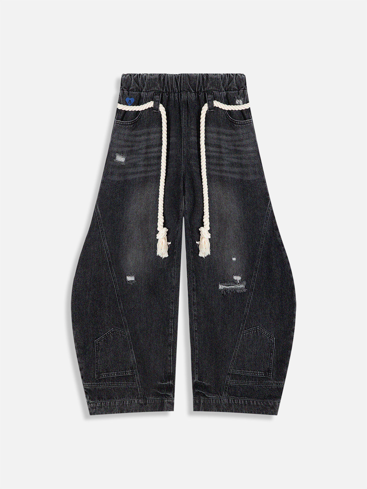 Reverse Super Baggy Barrel Jeans for Streetwear | Aelfric Eden
