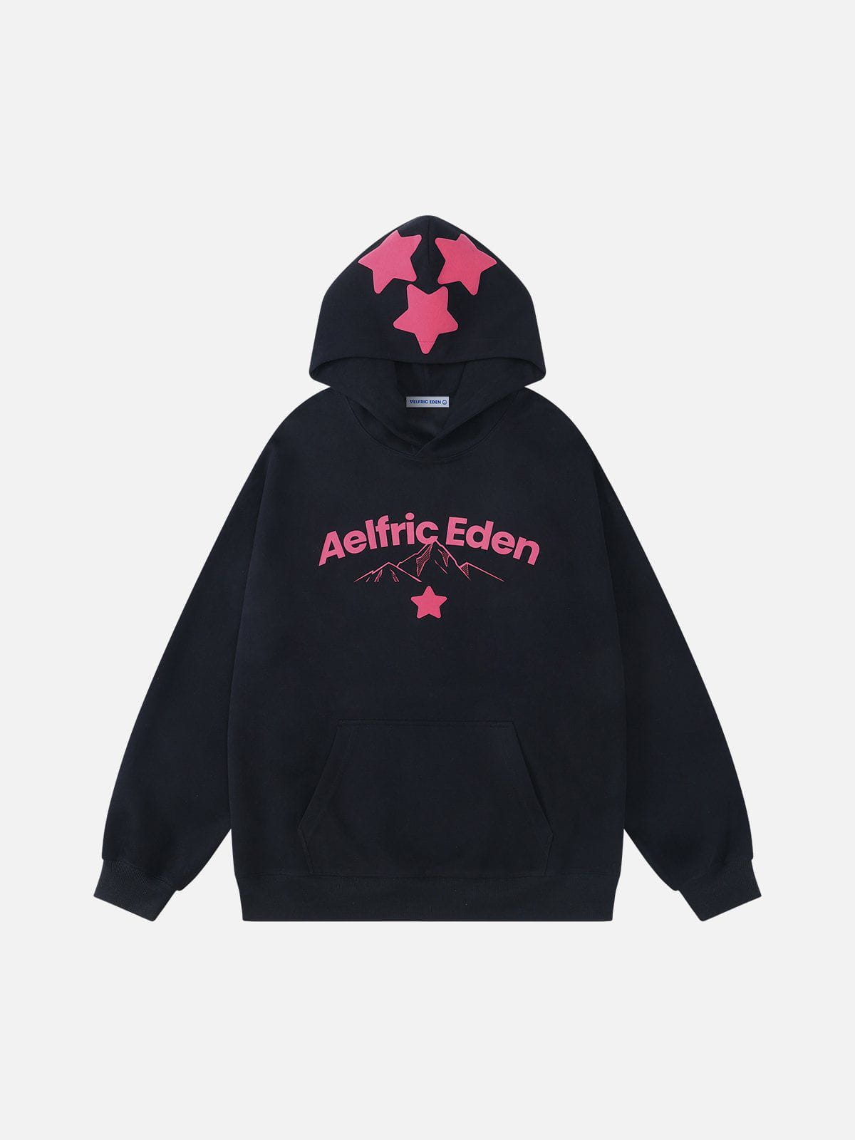 Mountain Print Hoodie with Star Design | Aelfric Eden