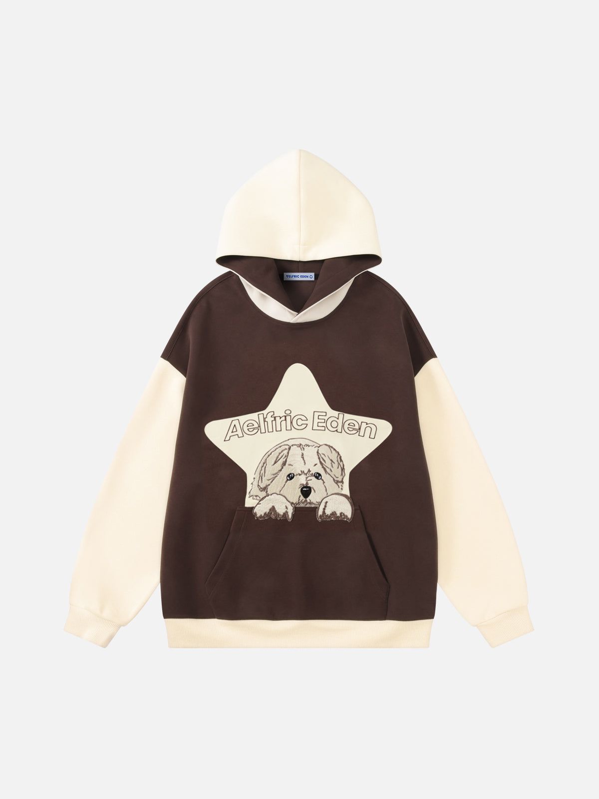 Cartoon Dog Hoodie with Star Print | Aelfric Eden