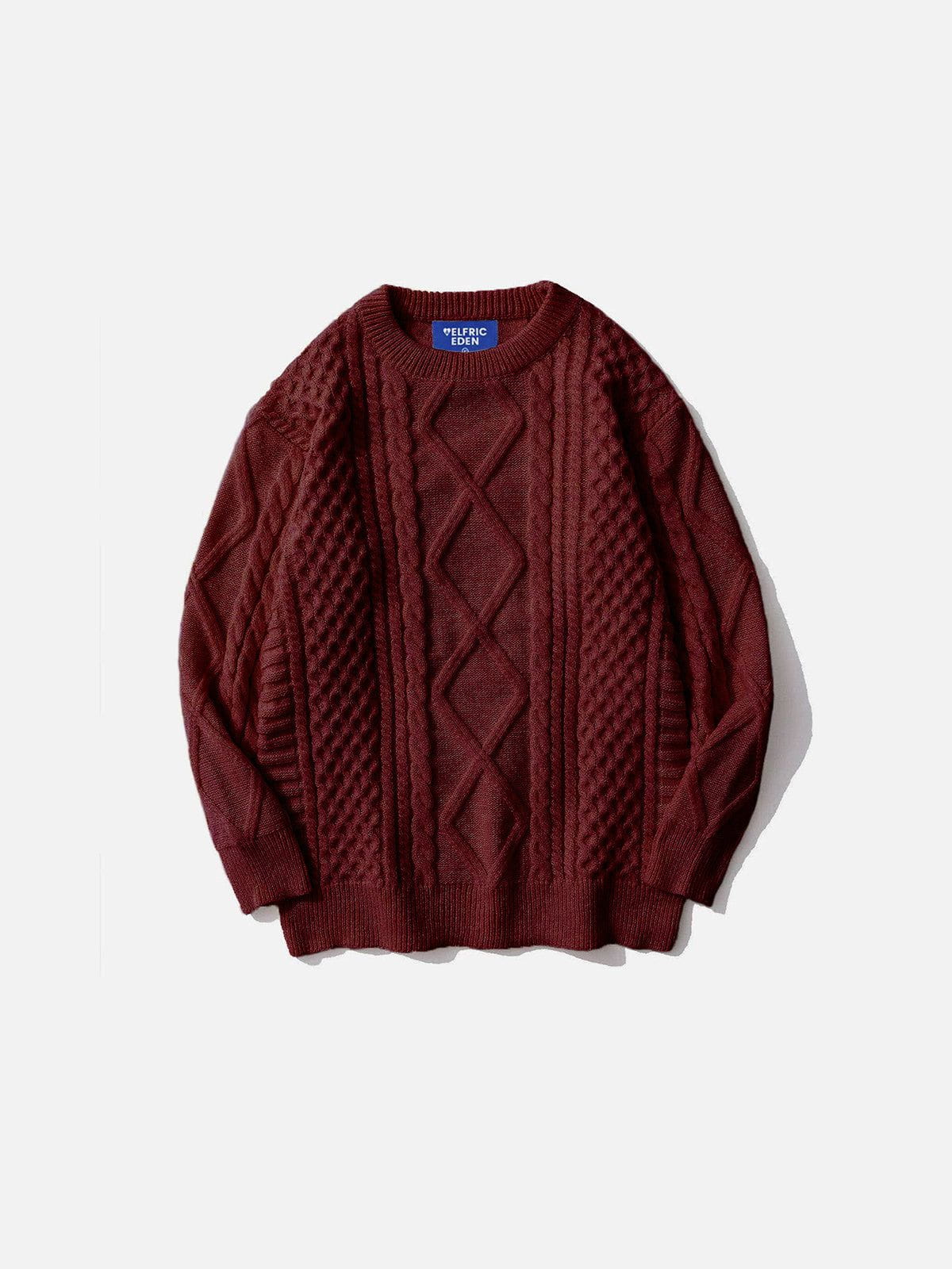 Retro 90s Cable Knit Sweater for Men & Women | Aelfric Eden