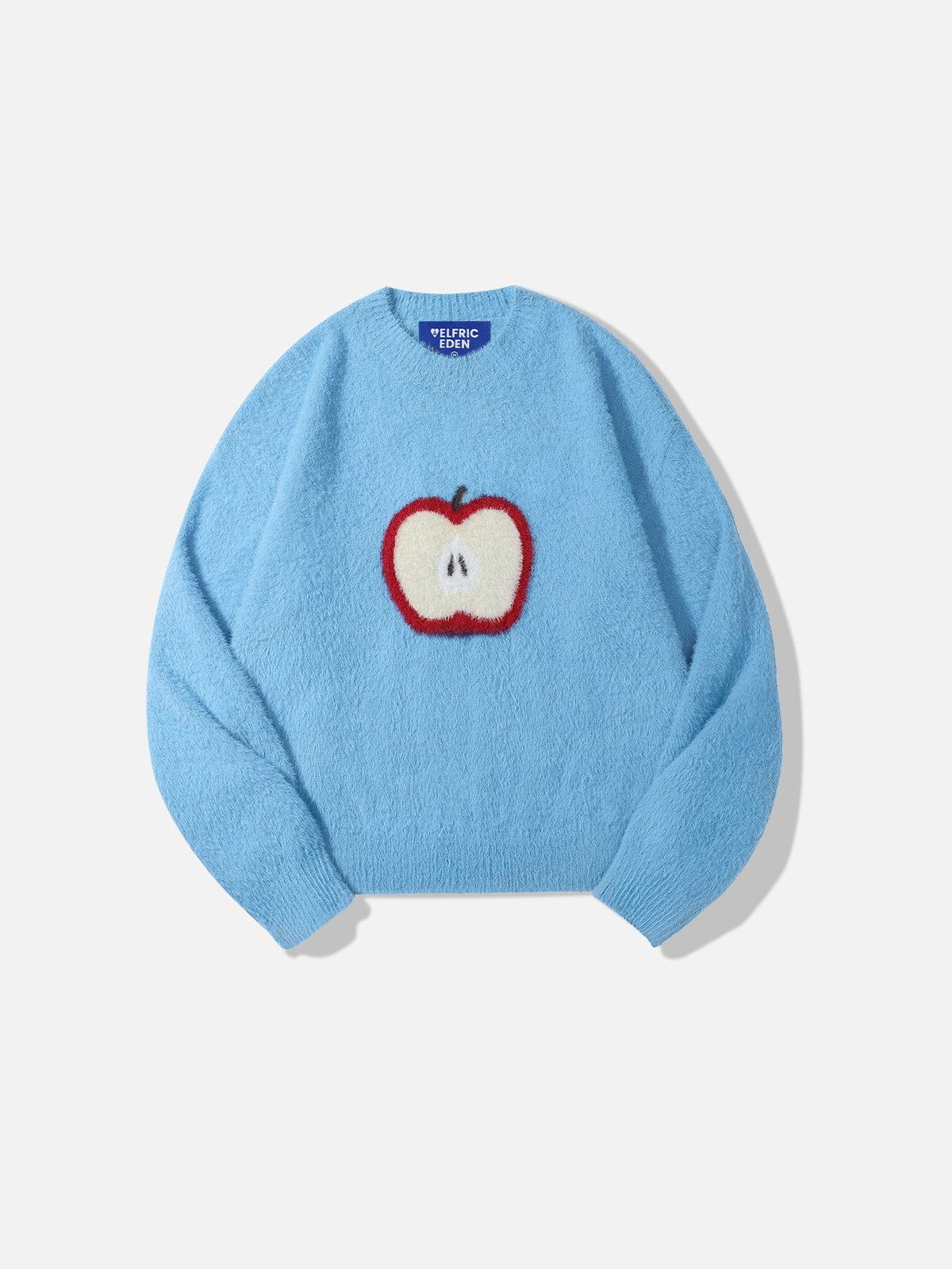 Apple Graphic Cropped Sweater - Soft & Cozy | Aelfric Eden