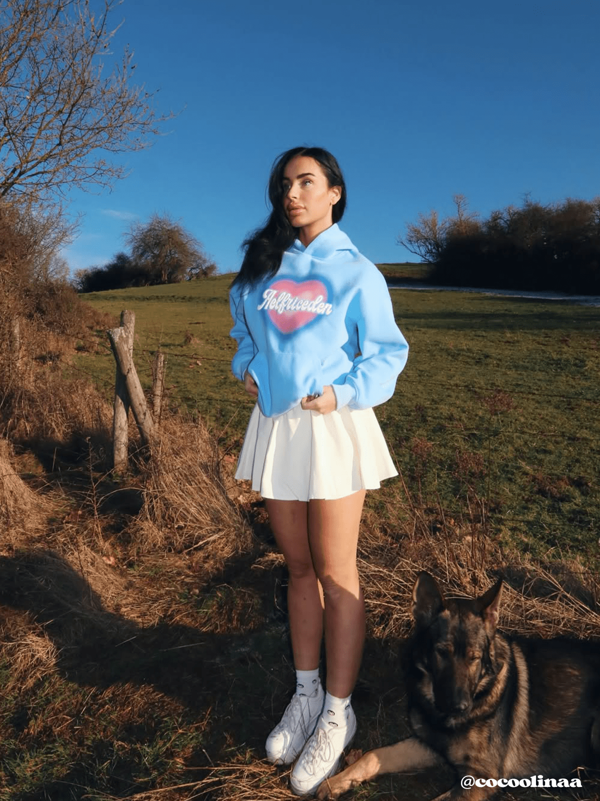 Dip Dye Heart Hoodie - Trendy Graphic Pullover | Aelfric Eden