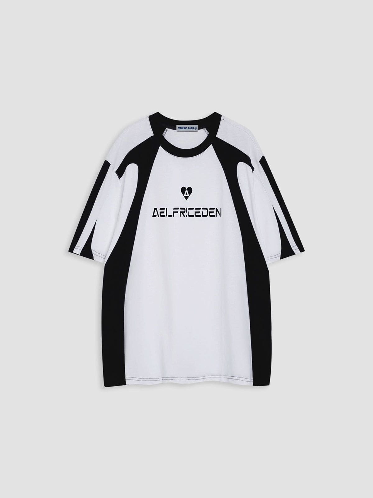 Patchwork Cotton Tee with Color Blocking | Aelfric Eden