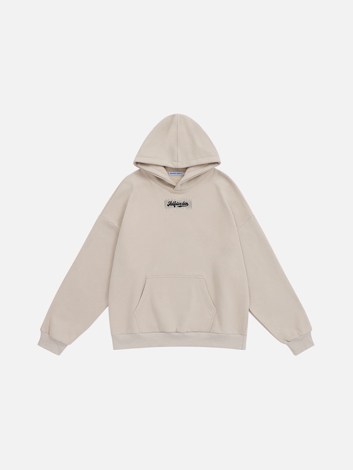 Embroidered Cotton Hoodie with Graffiti Design | Aelfric Eden