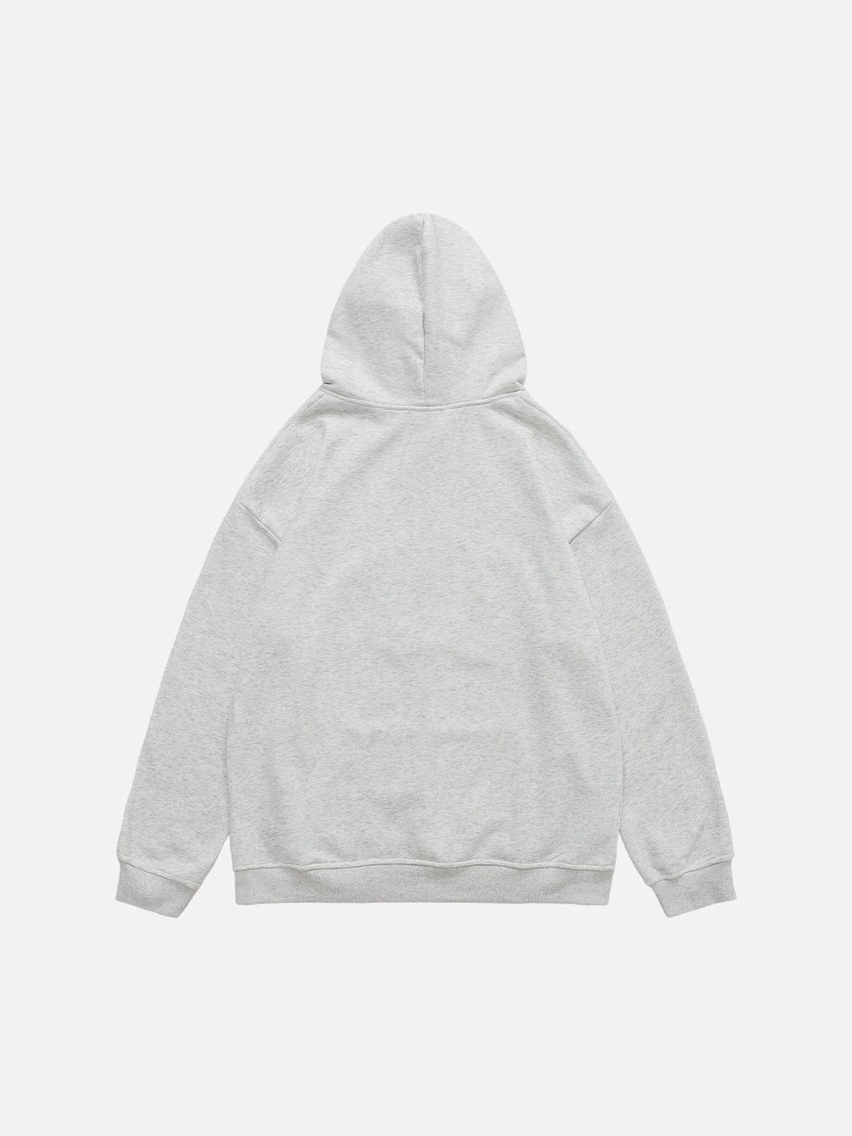Denim Star Applique Hoodie with Embroidery | Aelfric Eden