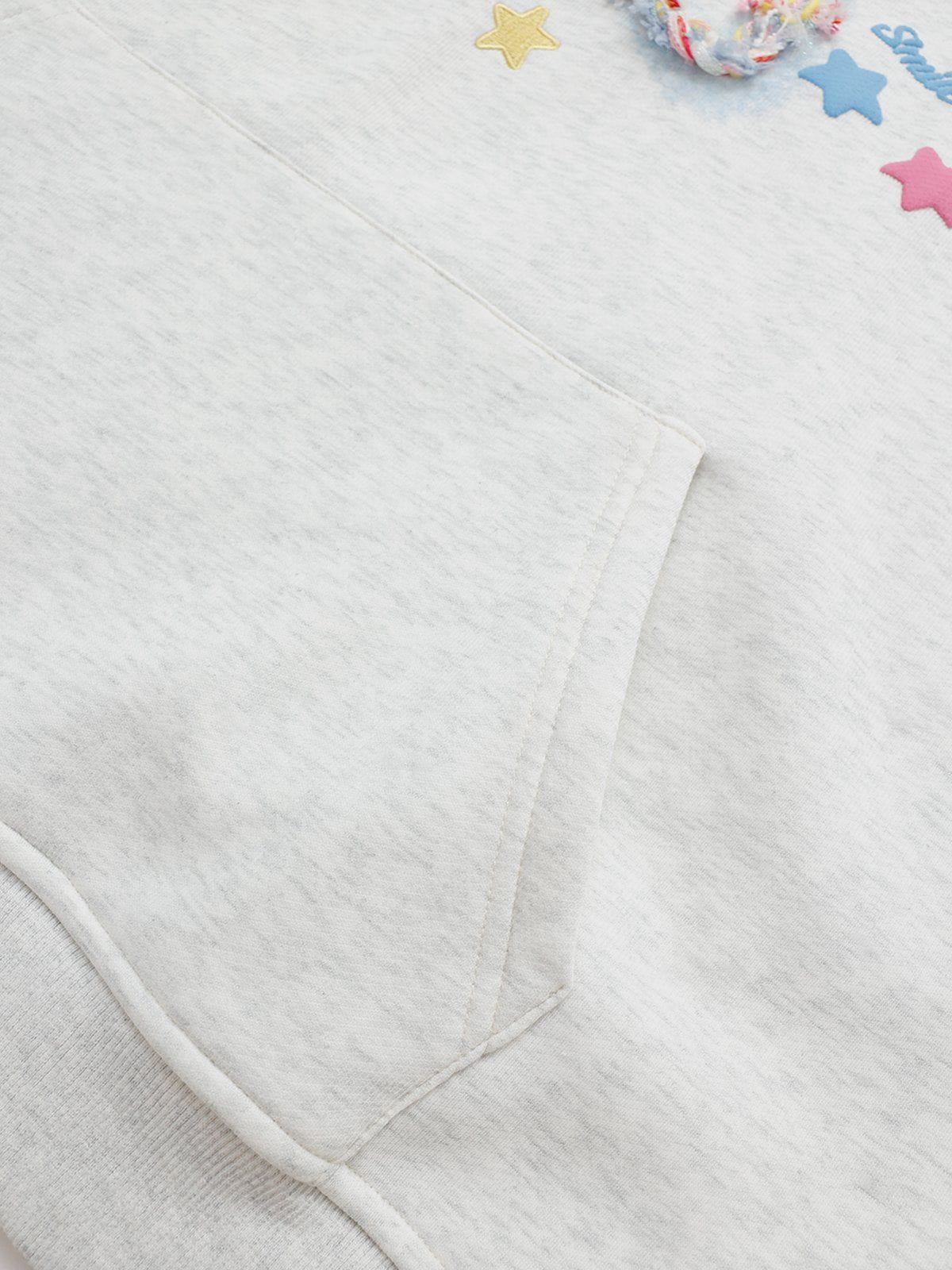Denim Star Applique Hoodie with Embroidery | Aelfric Eden
