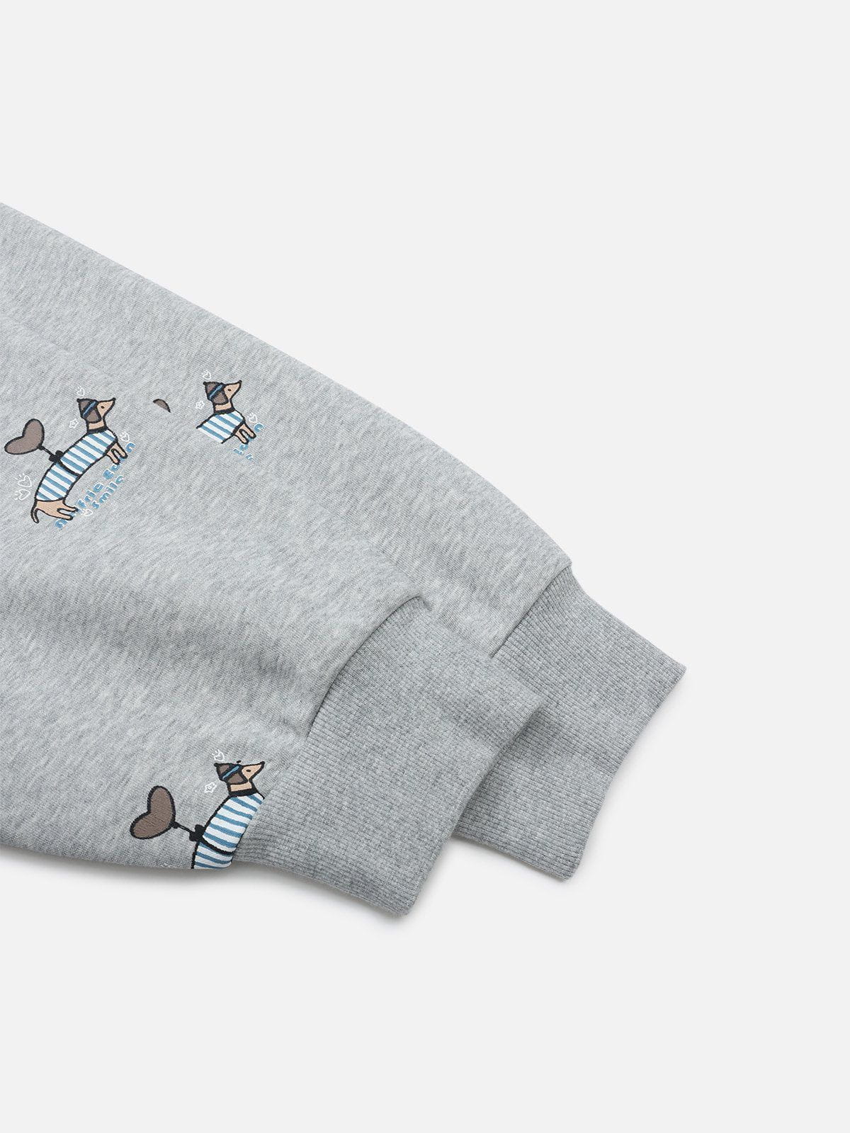 Cartoon Dog Print Hoodie for Men & Women | Aelfric Eden