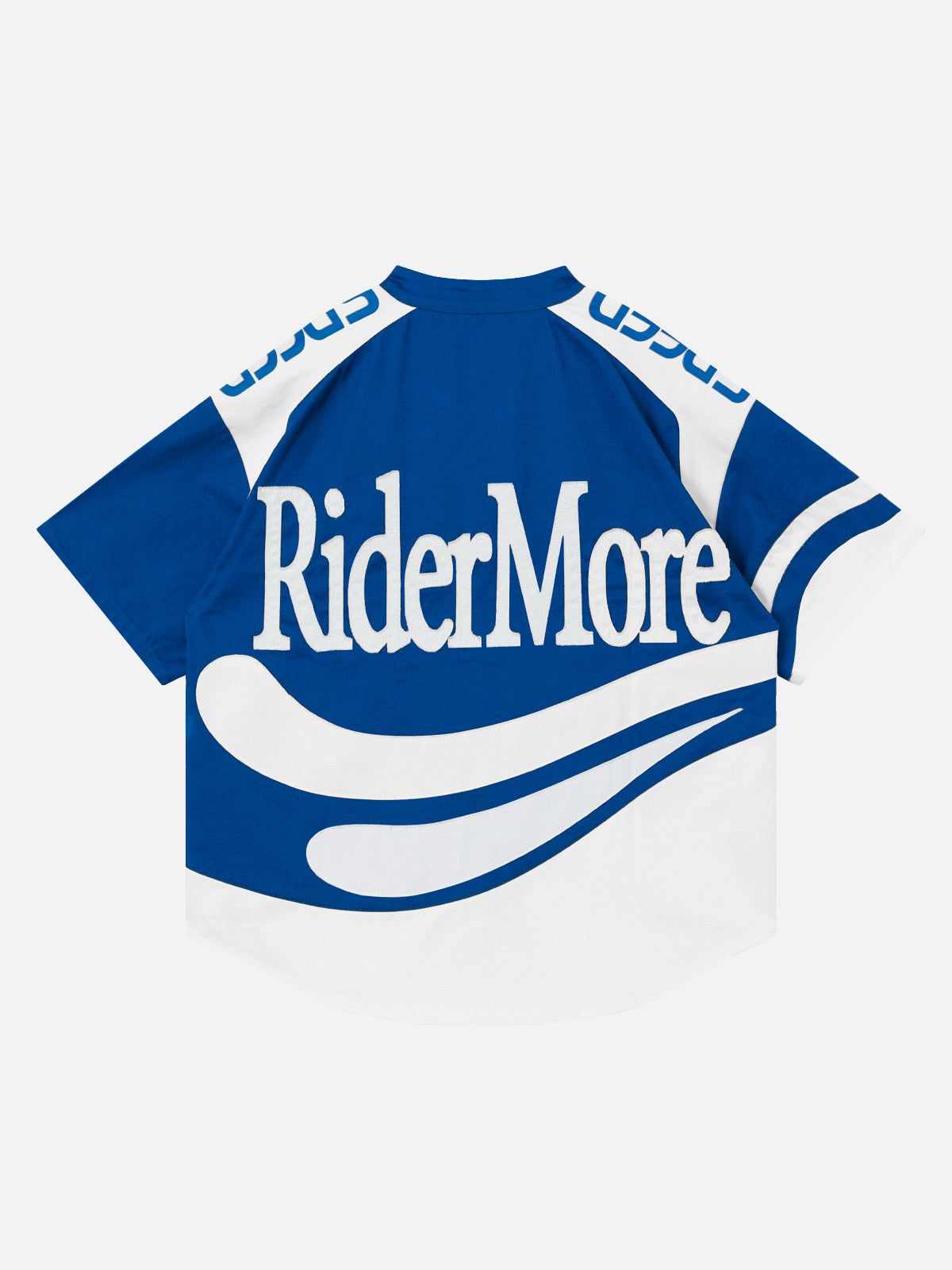 Racing-Inspired Stand-Up Collar Short Sleeve Shirt | Aelfric Eden