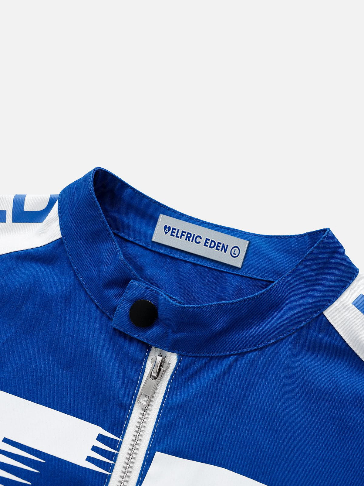 Racing-Inspired Stand-Up Collar Short Sleeve Shirt | Aelfric Eden
