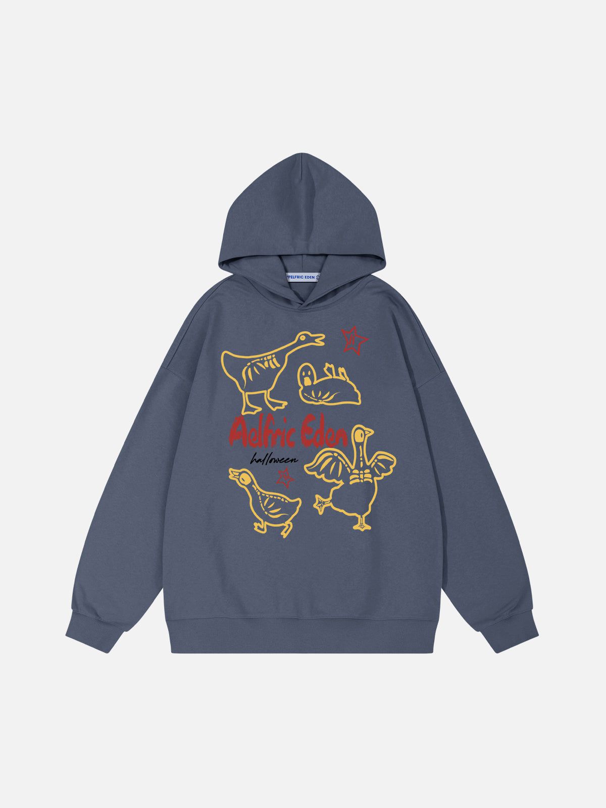 Skull Duck Print Hoodie for Men | Aelfric Eden