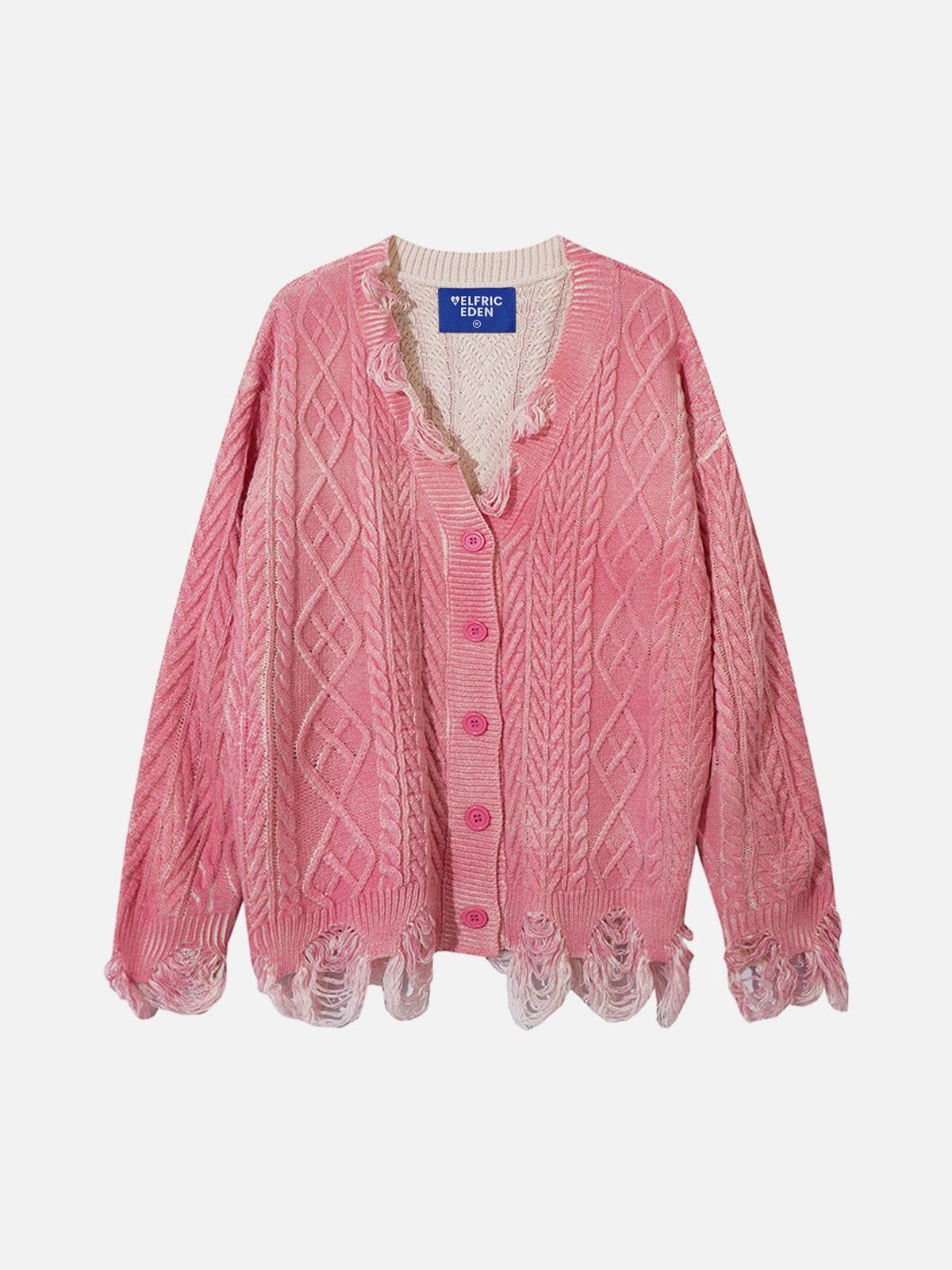 Vintage Washed Distressed Cardigan for Men | Aelfric Eden