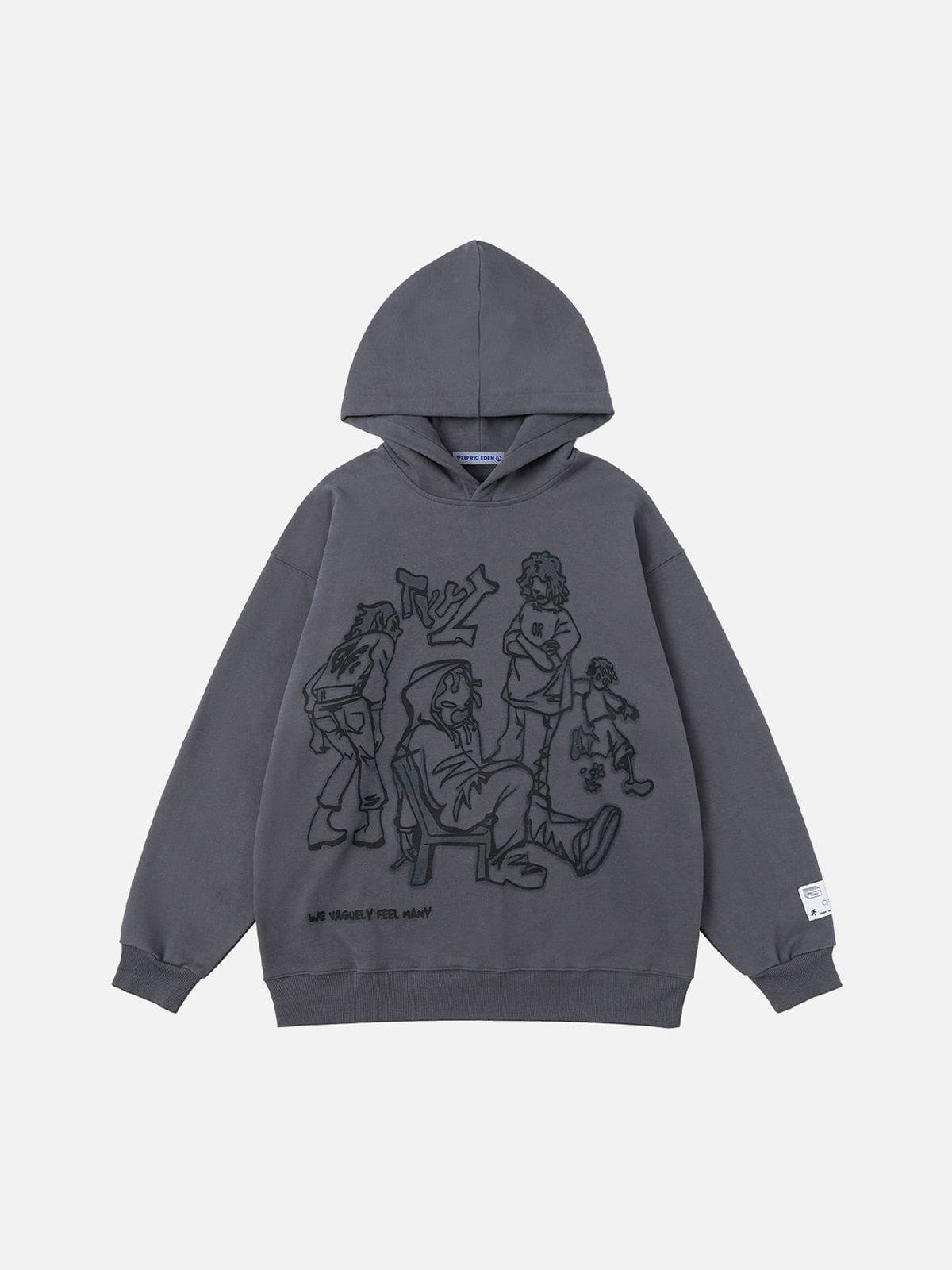 Cartoon Character Print Hoodie for Men & Women | Aelfric Eden