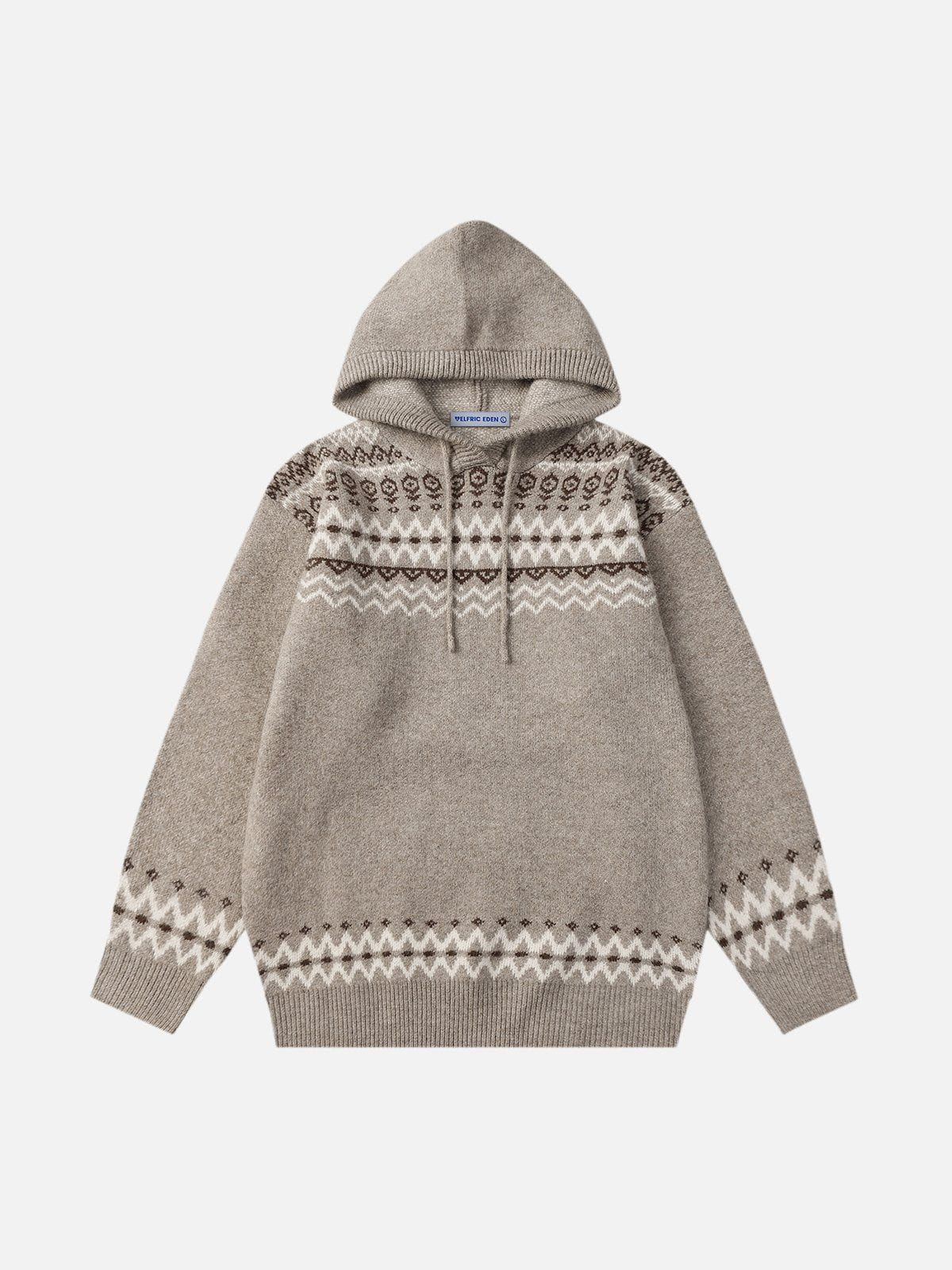 Fair Isle Graphic Hoodie | Aelfric Eden Knit Sweatshirt